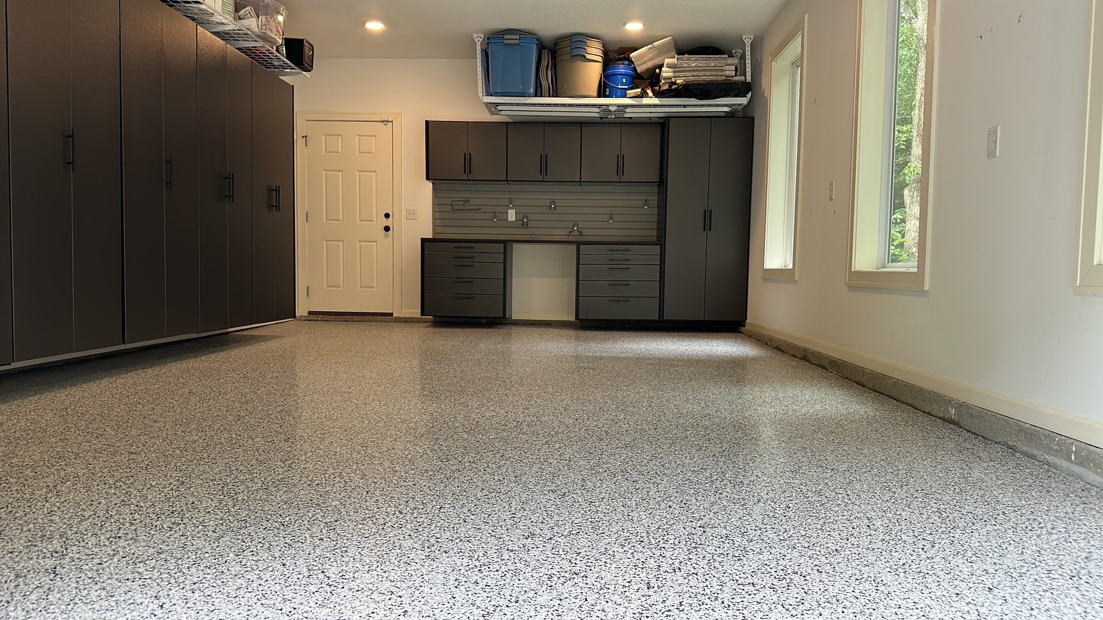 Will W. got his dream garage with a Banner Garage Floor and Cabinets  by Banner Garage