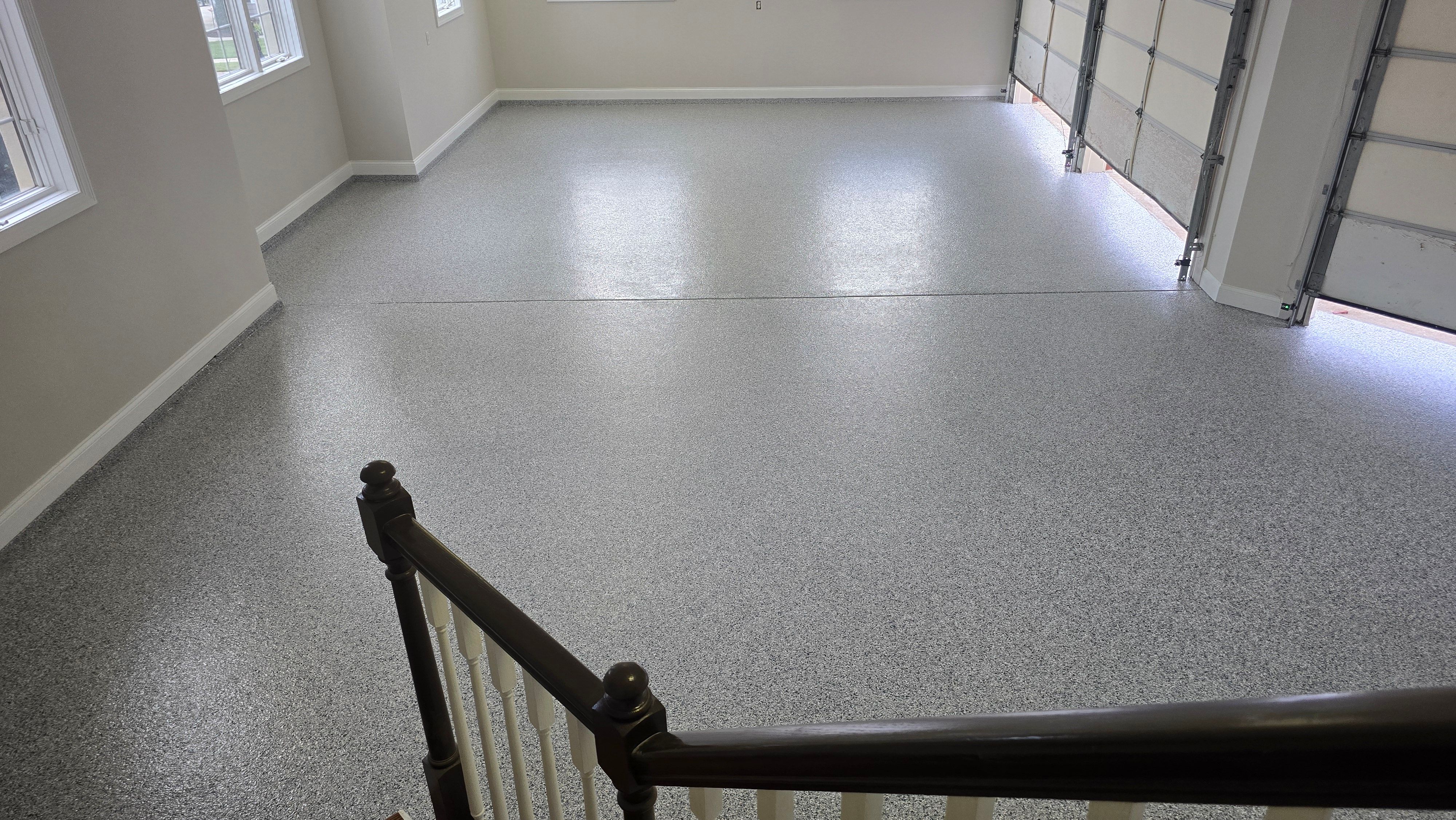 Garage using Tidal Wave by Elite Floor Solutions