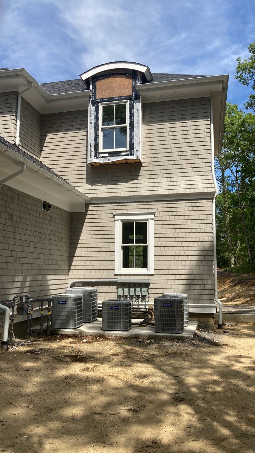 Gutter Installation using 6" Half Round Aluminum Gutter in New Seabury, MA by Gutter Pro Enterprises
