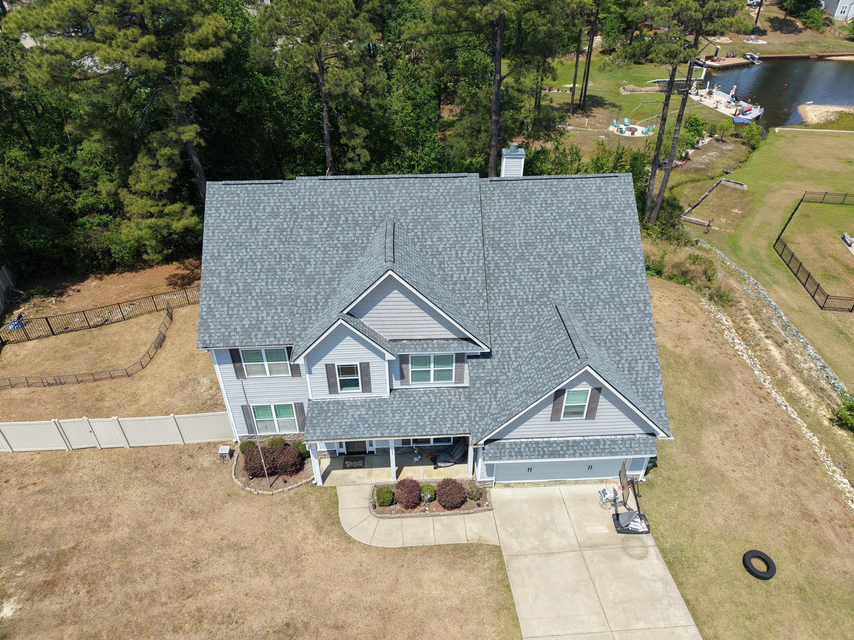 Asphalt Shingle Roof Replacement on Multi-Gabled Sanford Home by Prepare The Way Roofing