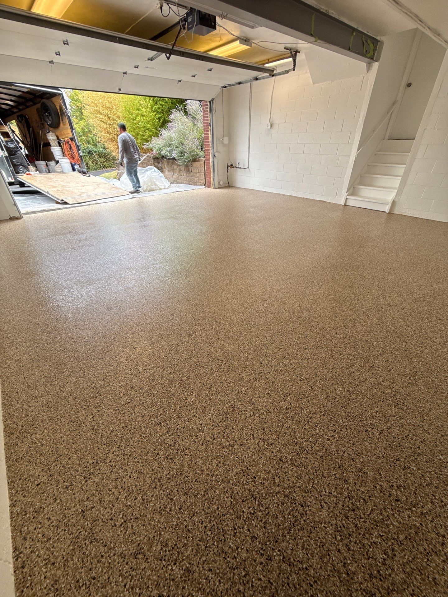 Creekbed Garage Project in Pittsburgh by Floors in a Day, Inc