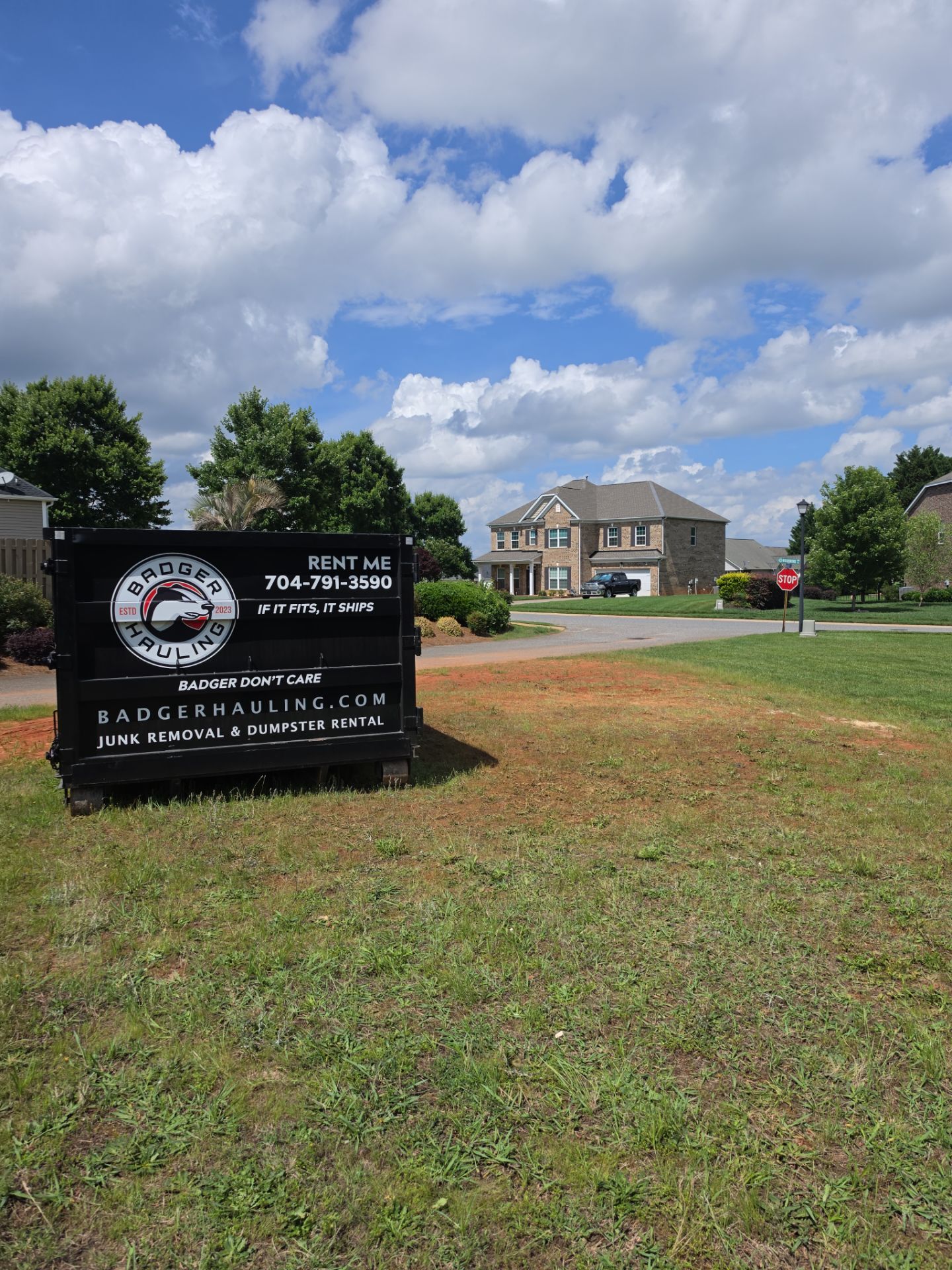 Job site clean up in Rock Hill by Badger Hauling