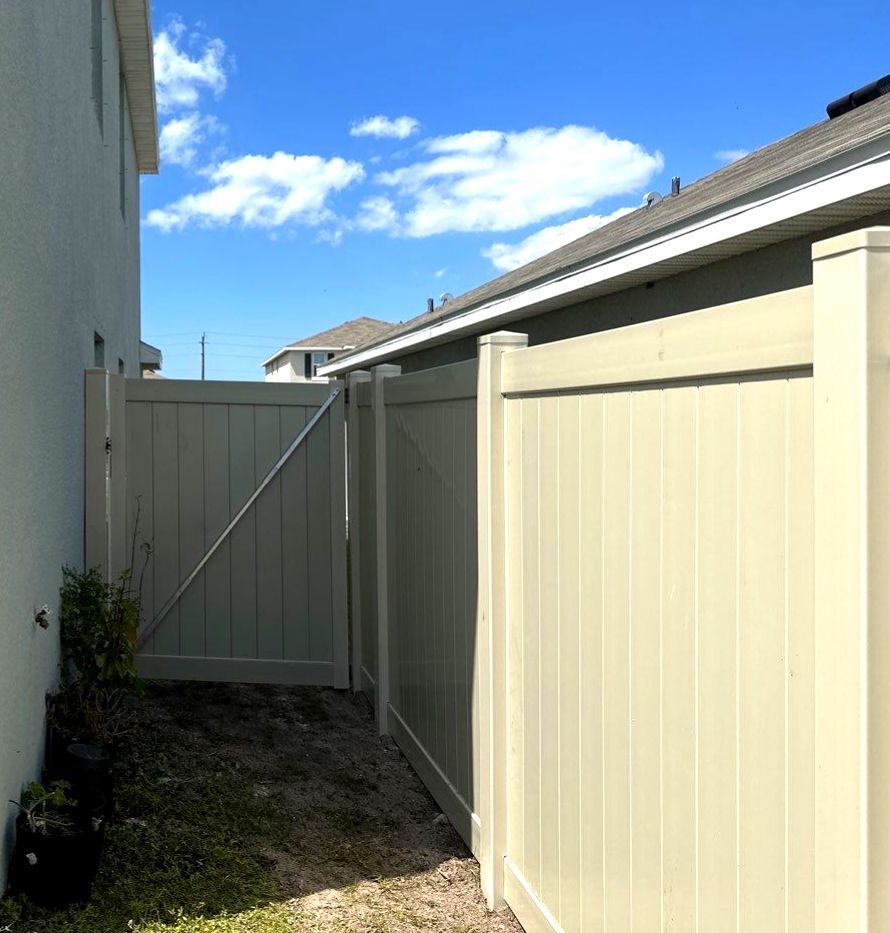Vinyl Fence Installation using Vinyl Fence and Black 3 Rail Aluminum Fence  by Asap fence and gates, LLC