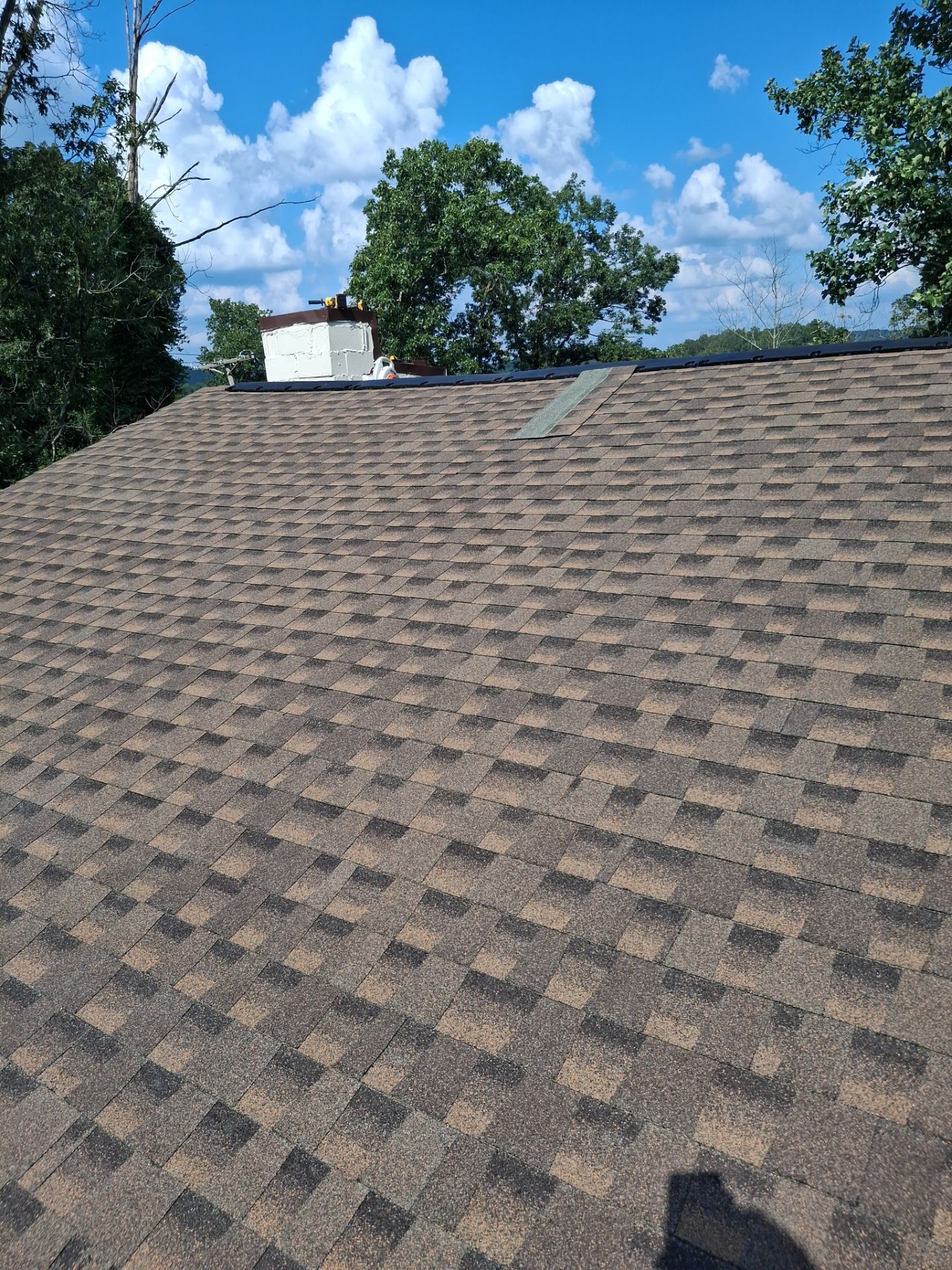 Residential Roofing Installation using GAF Timberline HDZ Barkwood by Rainstoppers Roofing