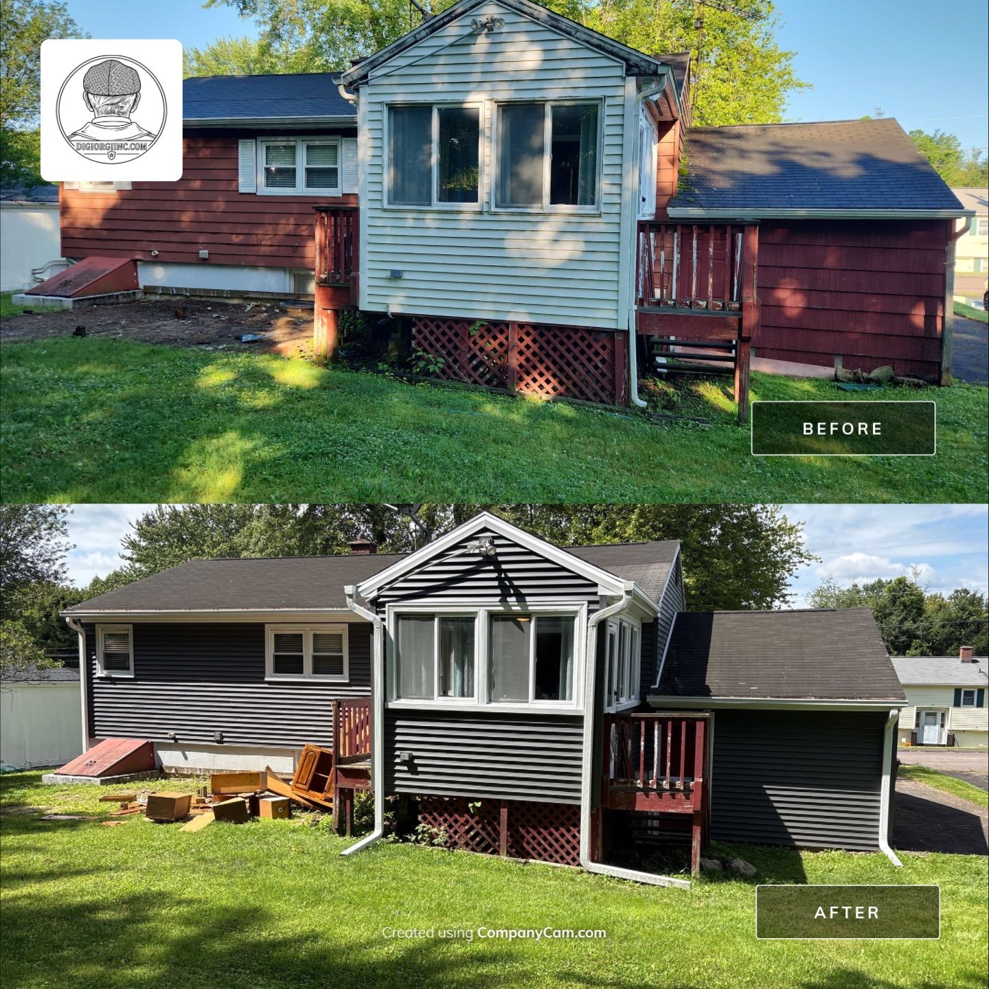 Siding Refreshment Using Cert. Monogram D/4 x 12'6'' Clapboard, Smoky Gray by DiGiorgi Roofing and Siding Inc