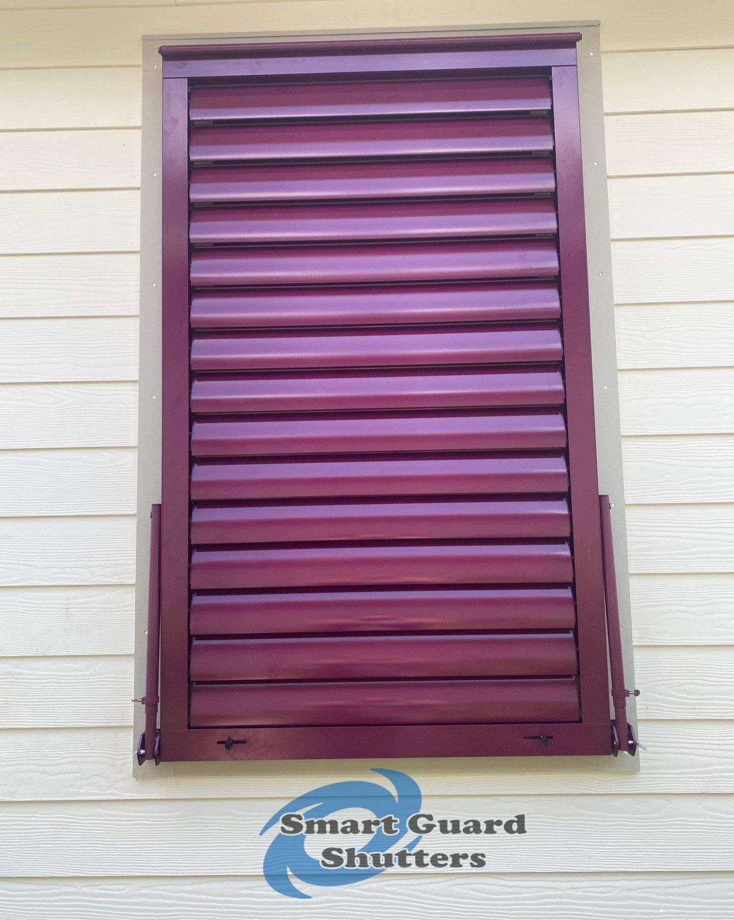 Impact Bahamas in Claret Violet by Smart Guard Shutters