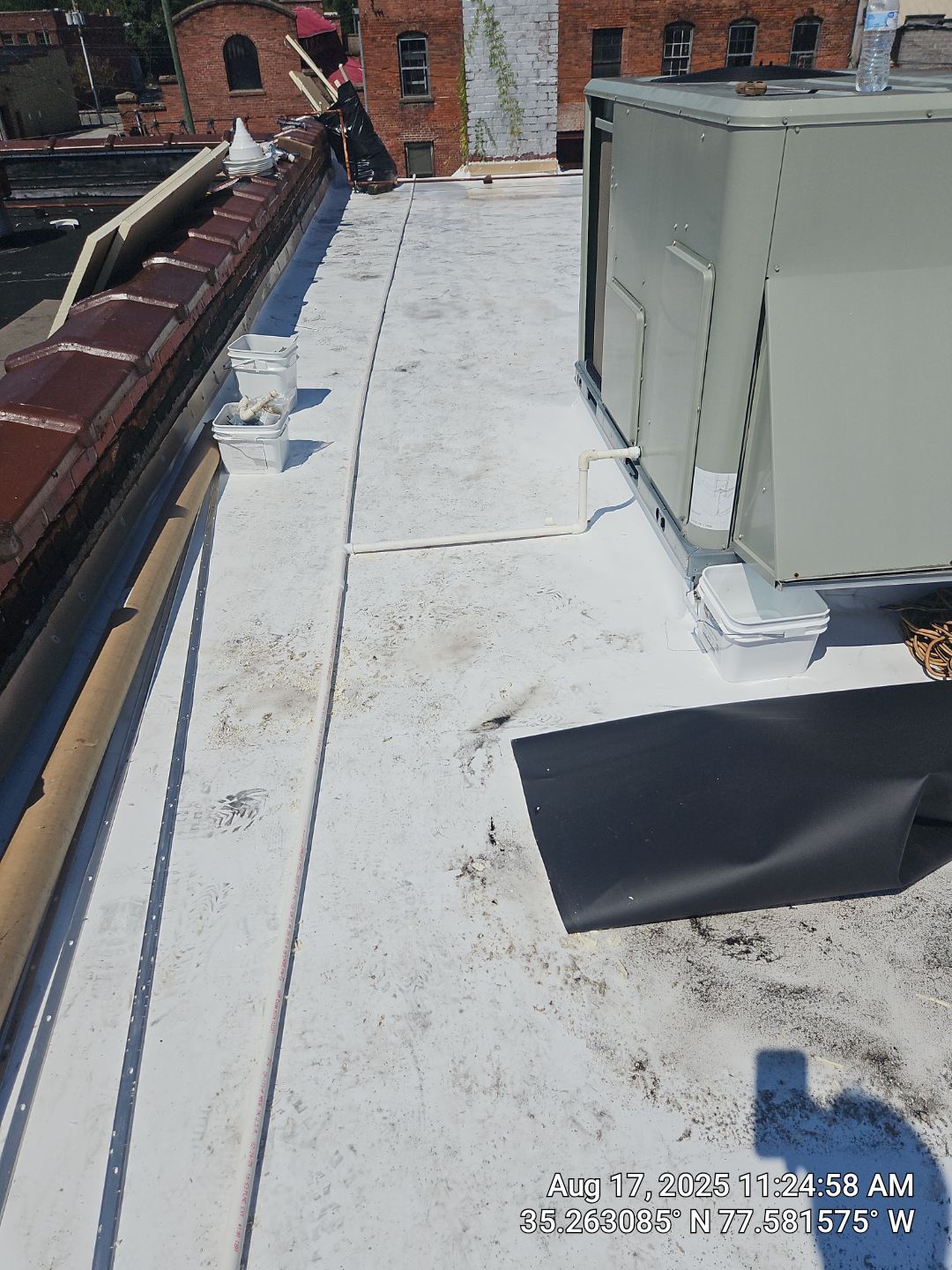 Project in Kinston by Roofing Solutions