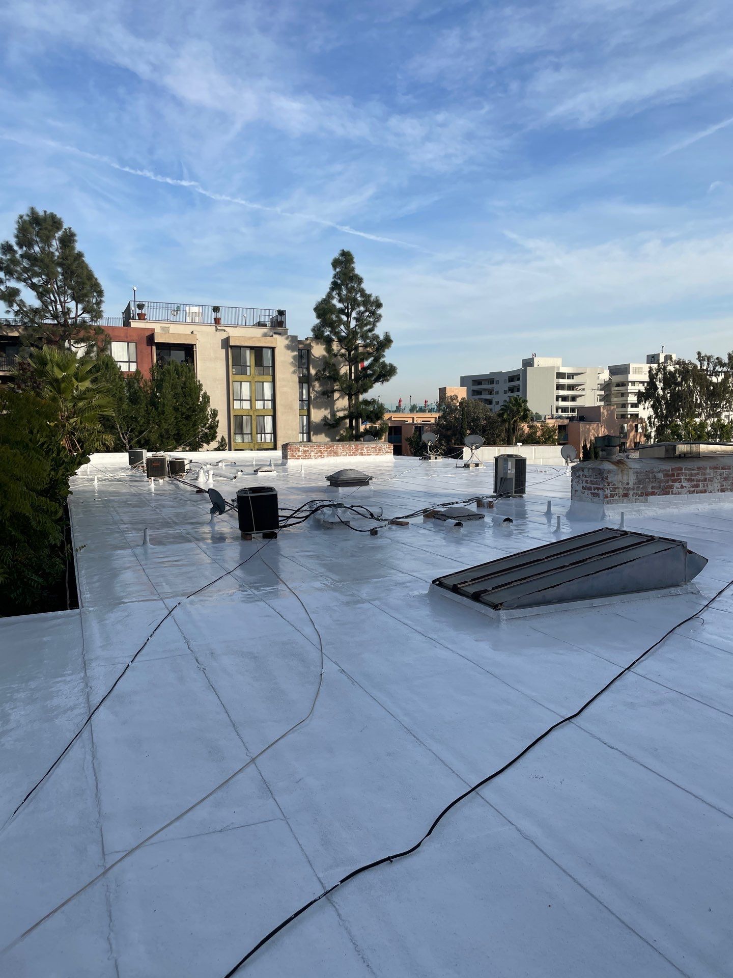 Silicone Coating- Apartment Building in West Hollywood by Hull Brothers Roofing