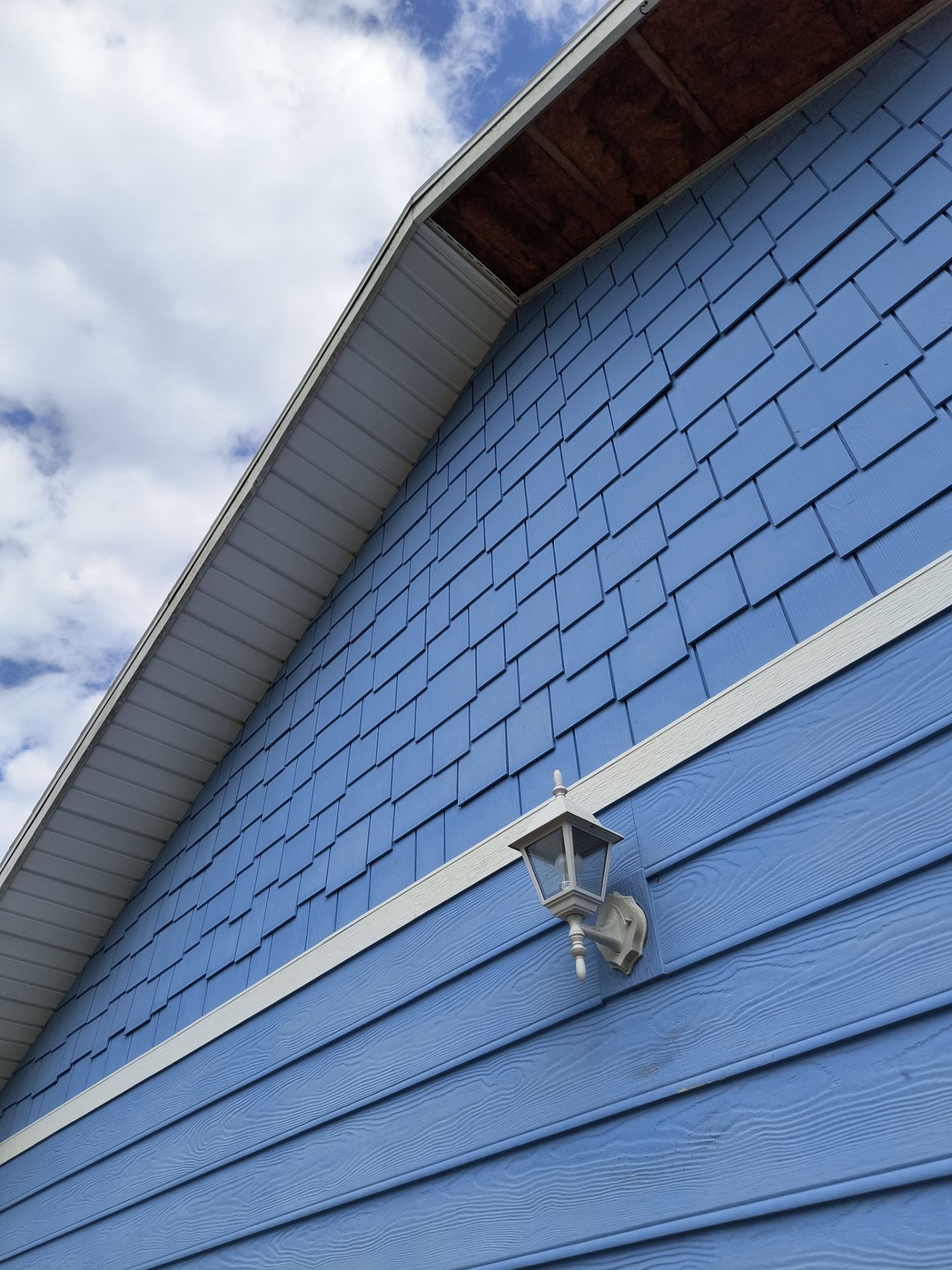 White Vinyl Soffit Installation in Venice FL by Gutter Professors