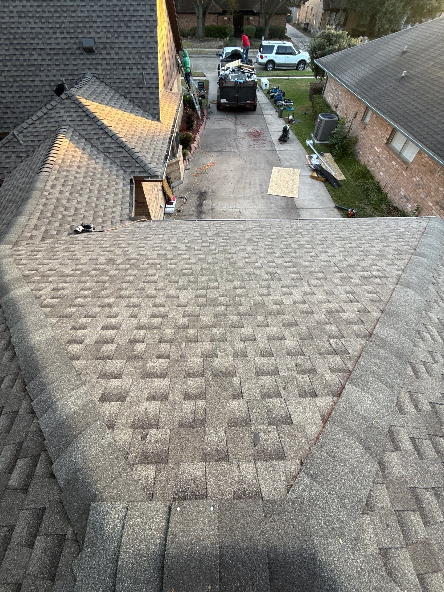 Residential Roof Replacement using GAF HDZ - Weathered Wood by Elite Roofing LLC