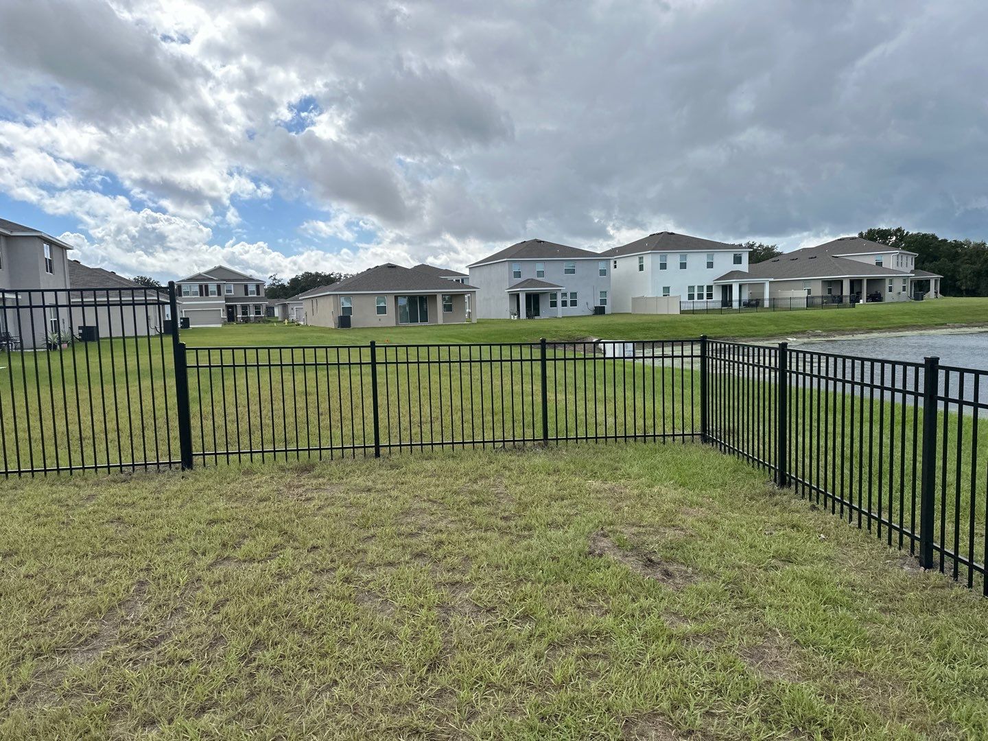 Aluminum Fence Installation using Black 3 Rail Aluminum Fence by Asap fence and gates, LLC