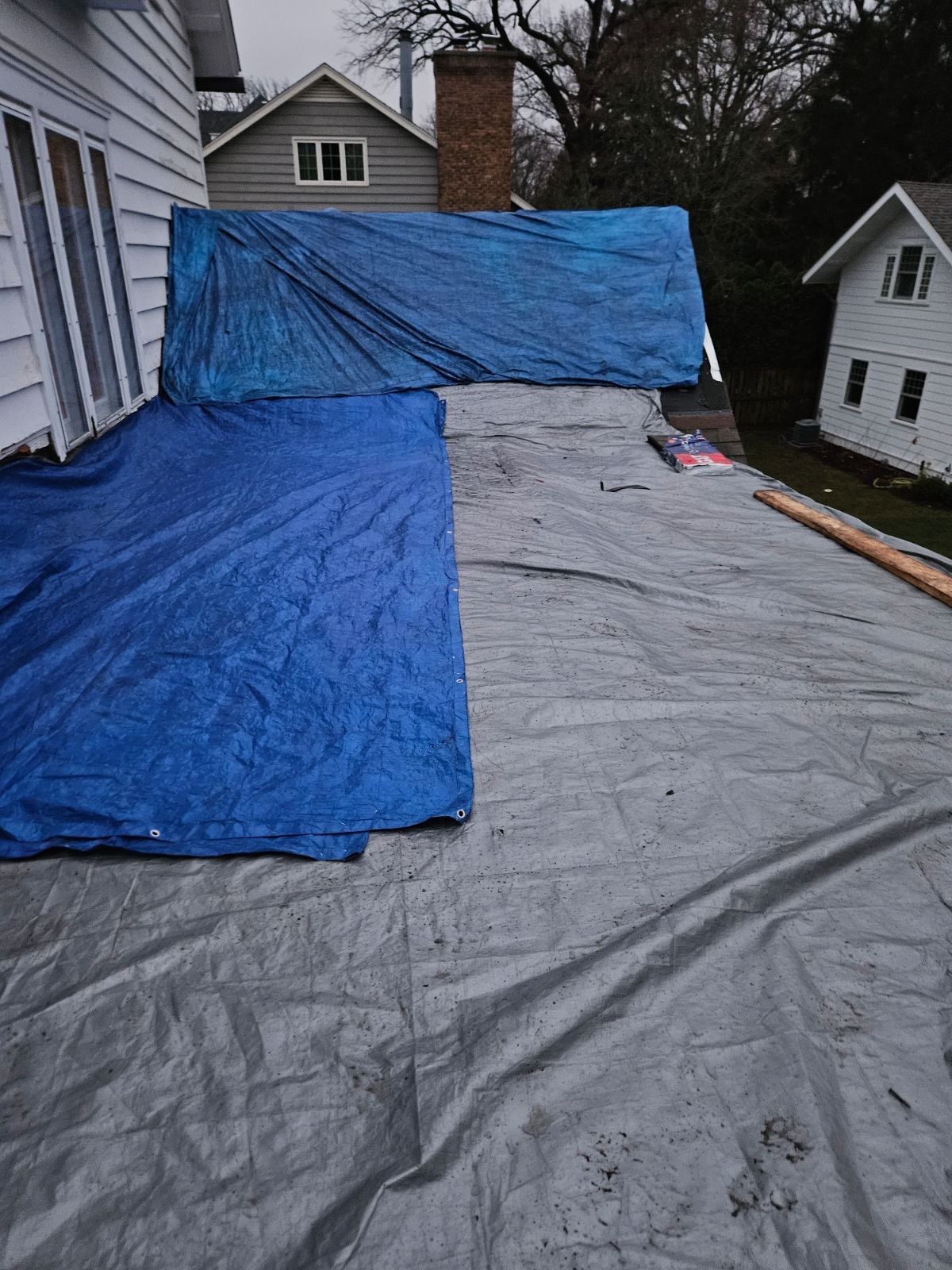 Asphalt Roof Replacement with Half Round Copper Gutter Installment by Custom Installations