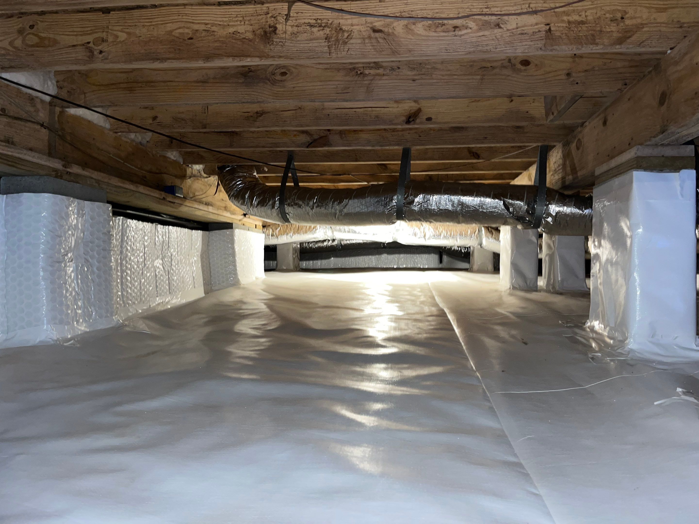 Impact Choice Encapsulation with French Drain, Mold Removal, and Crawlspace Door by Impact Crawlspace
