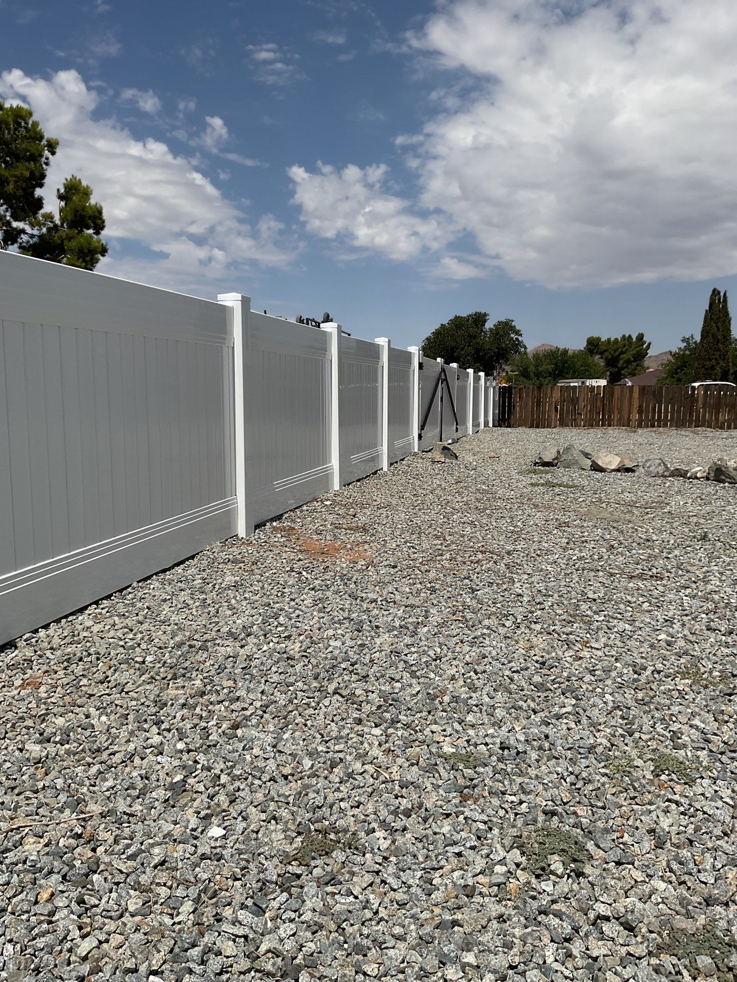 Fence Installation using Vinyl by Fence Guys Inc. 