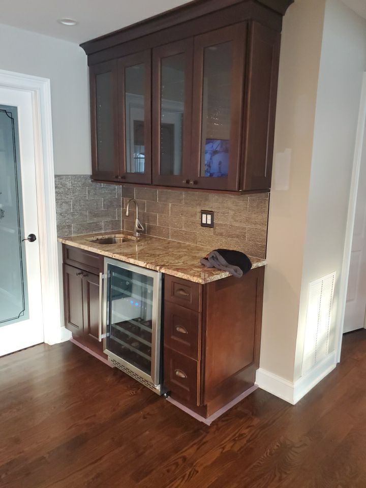 Kitchen Cabinets Refinished in Kendall Charcoal HC-166  by Spectrum Painting, LLC