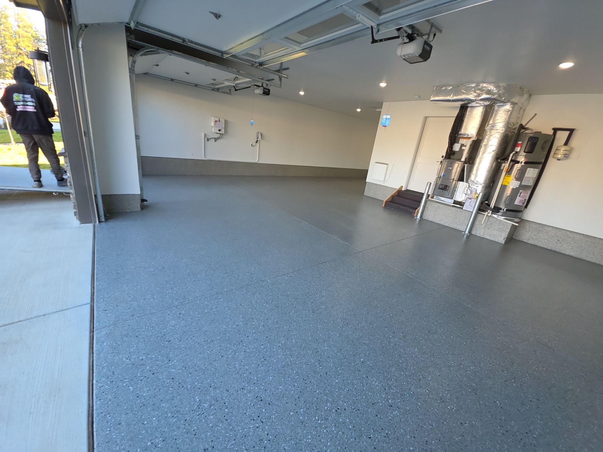 Garage Transformation using Shale Hybrid by Croc Coatings, LLC