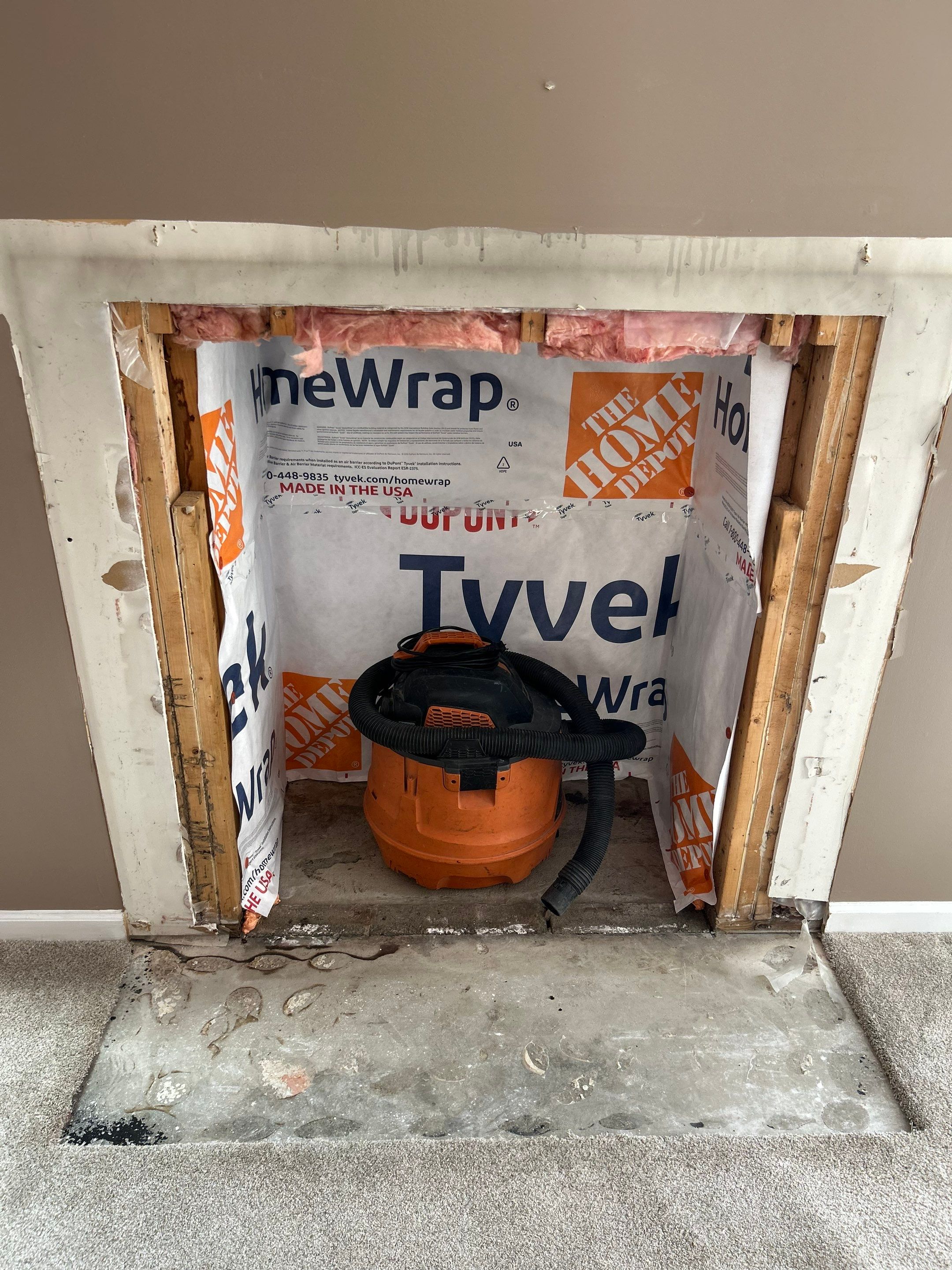 Wood Burning Prefab Fireplace Replacement - Virginia Beach, VA by Premier Chimney and Roofing