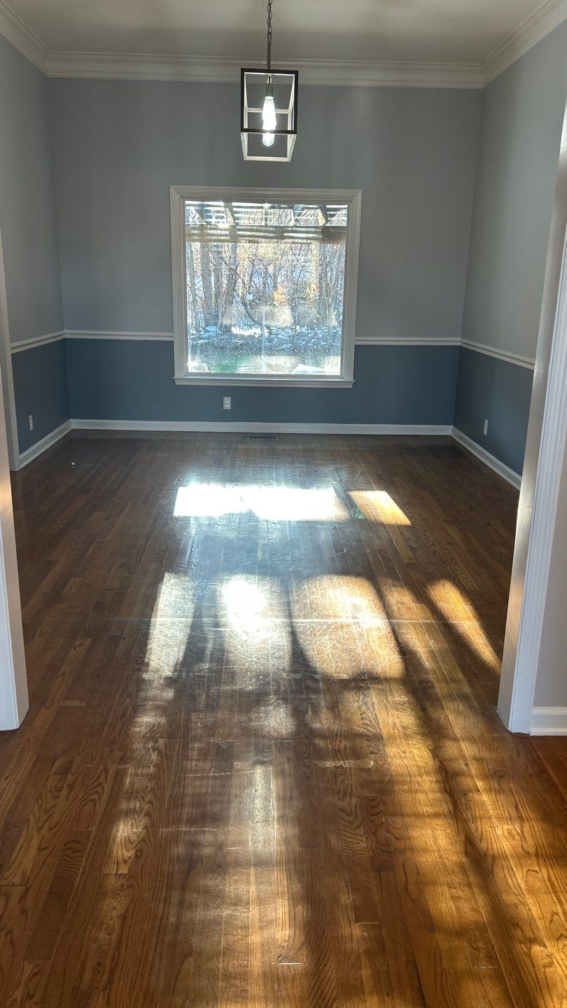 Refinished well-loved hardwoods for home sale by Footprints Floors of Nashville