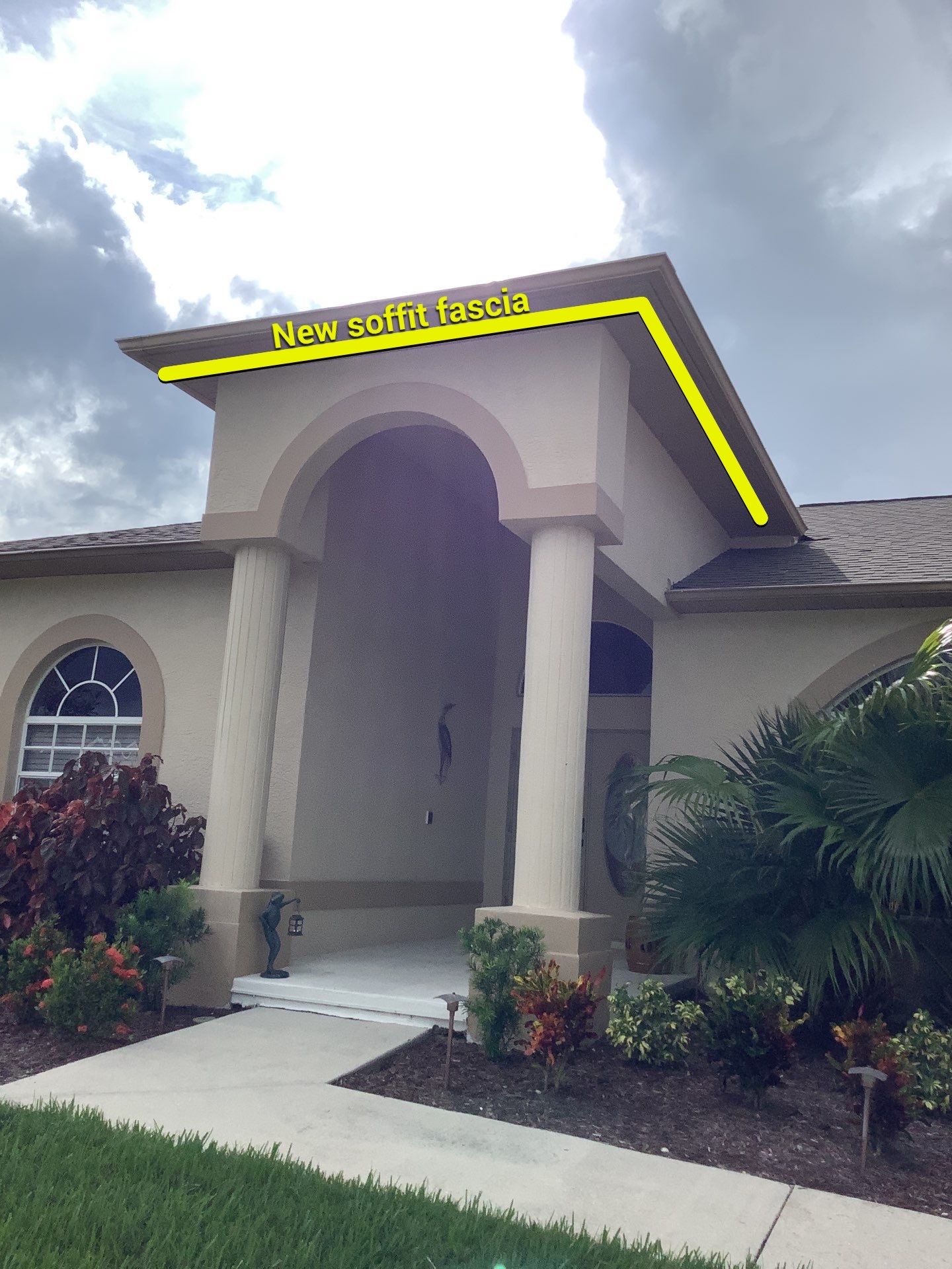 Cameo New Gutters and Soffit Installation FL by Gutter Professors