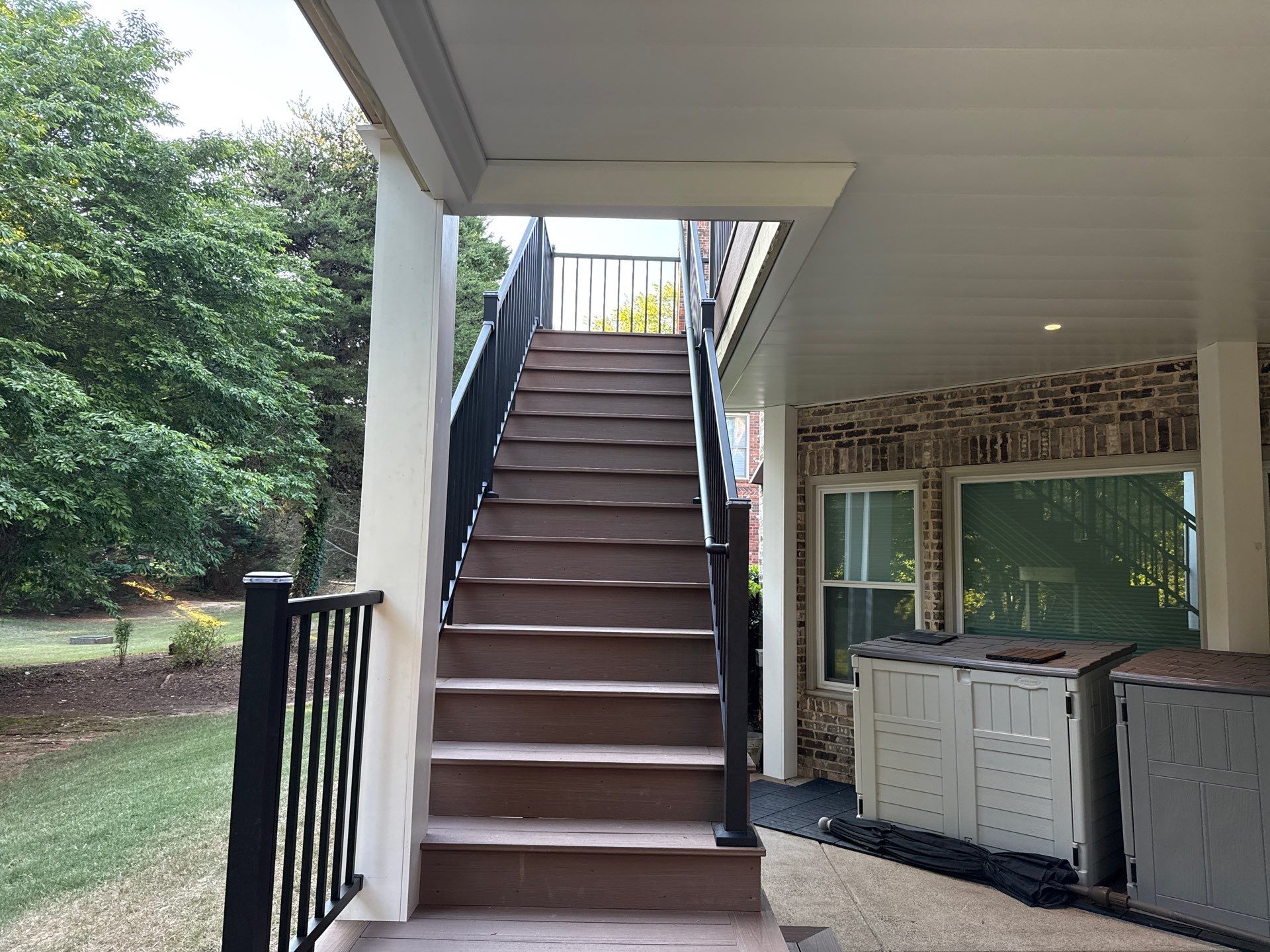 Lawrenceville, GA Deckorators Deck Resurface, Under-Deck, and Trex Deck Lighting Installation by Nelson Exteriors 