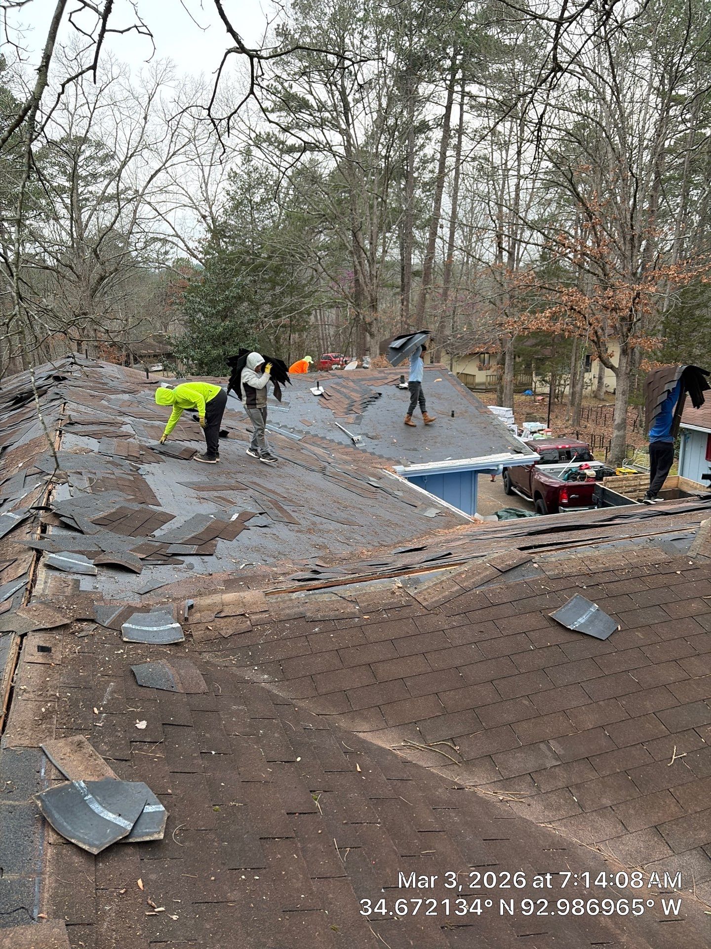 GAF Timberline HDZ Shingle Roof Replacement in Hot Springs Village by Temple Roofing and Exteriors