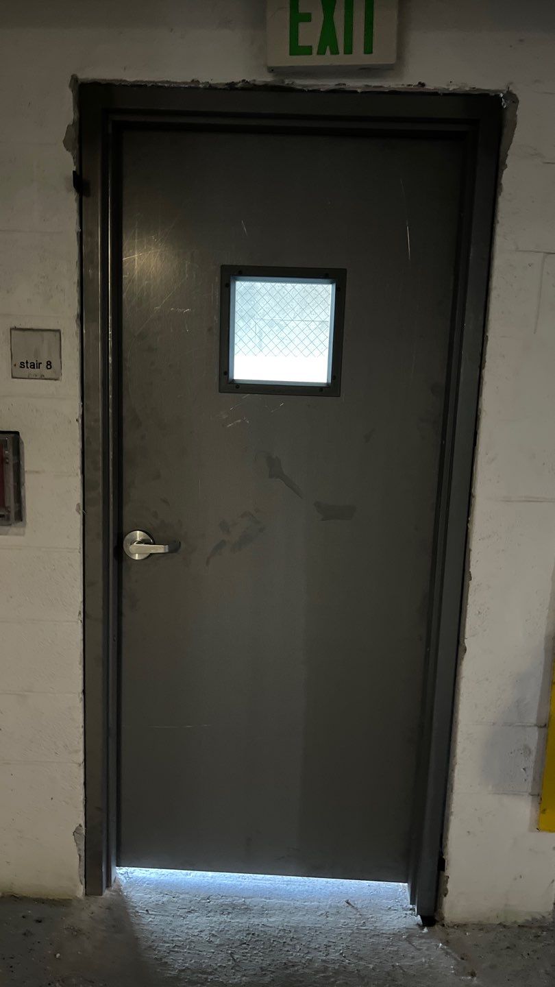 Commercial Stairwell Door Replacement & Hollow Metal Door Retrofit – Pompano Beach High-Rise by The Door Doctor of South Florida, Inc.