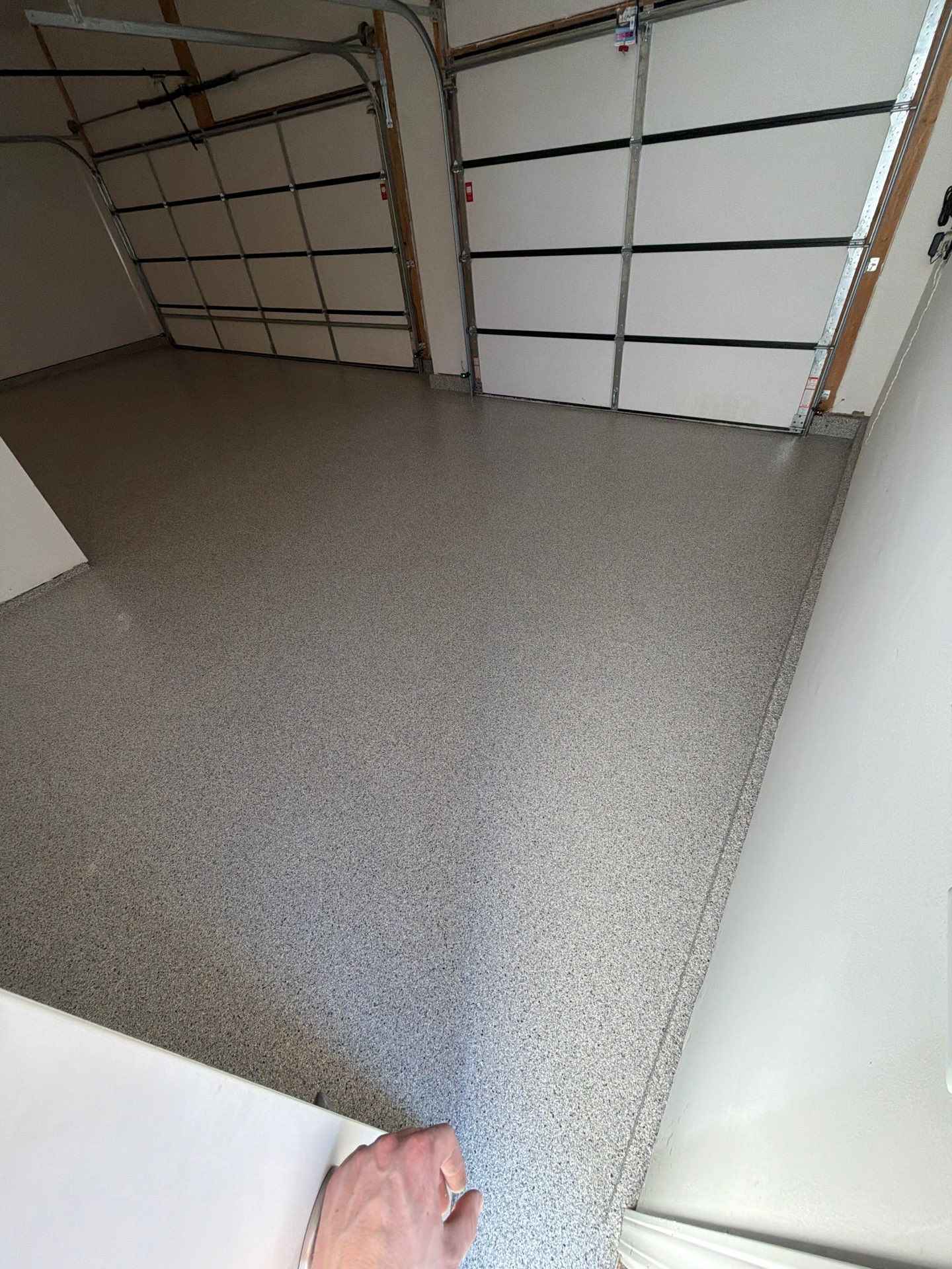 Multi-Car Garage Epoxy Flake Floor Installation in Byron Center by Gordon Painting