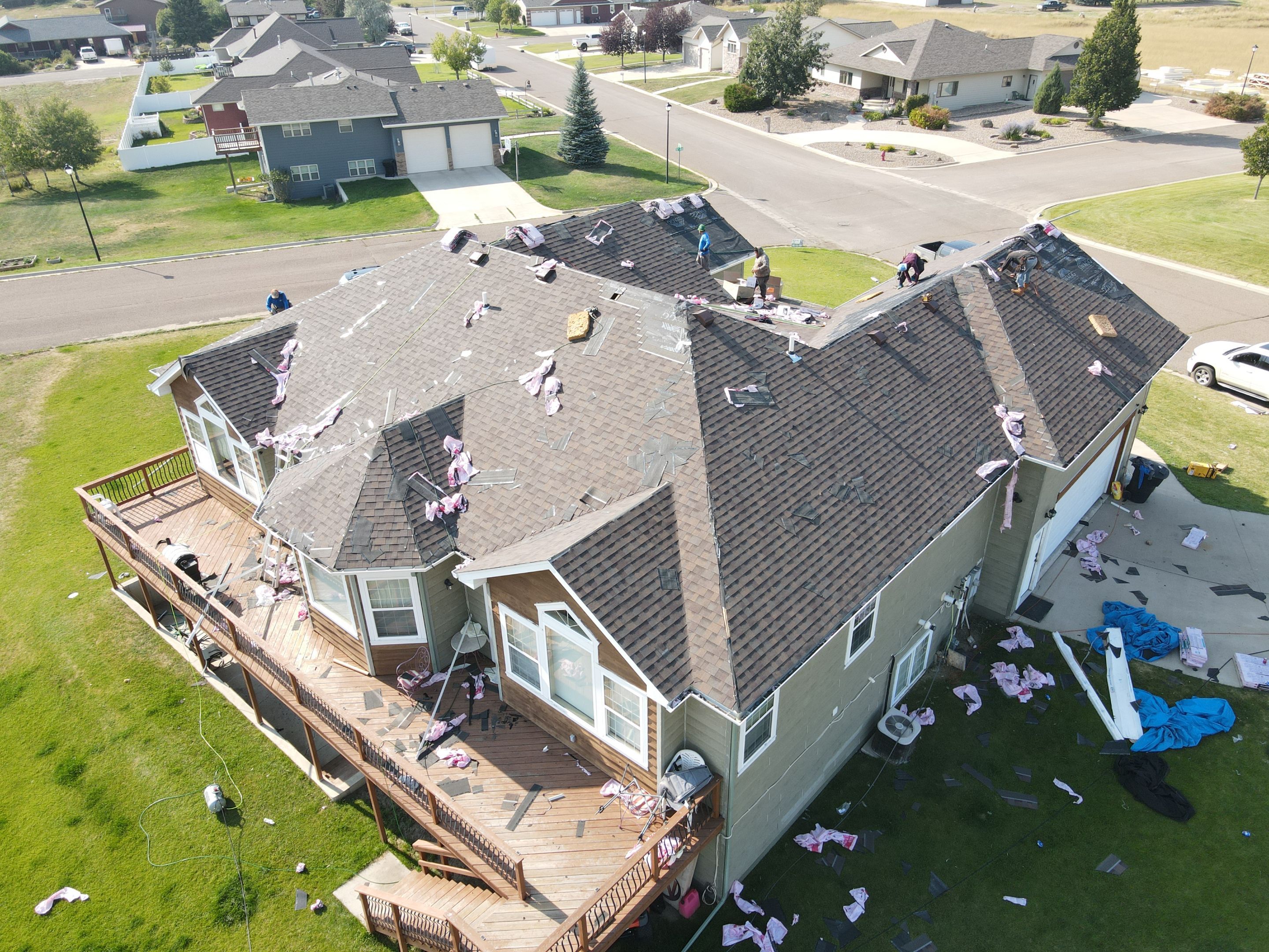 Residential Roofing Installation using GAF Shingles in Havre, MT by swagg construction
