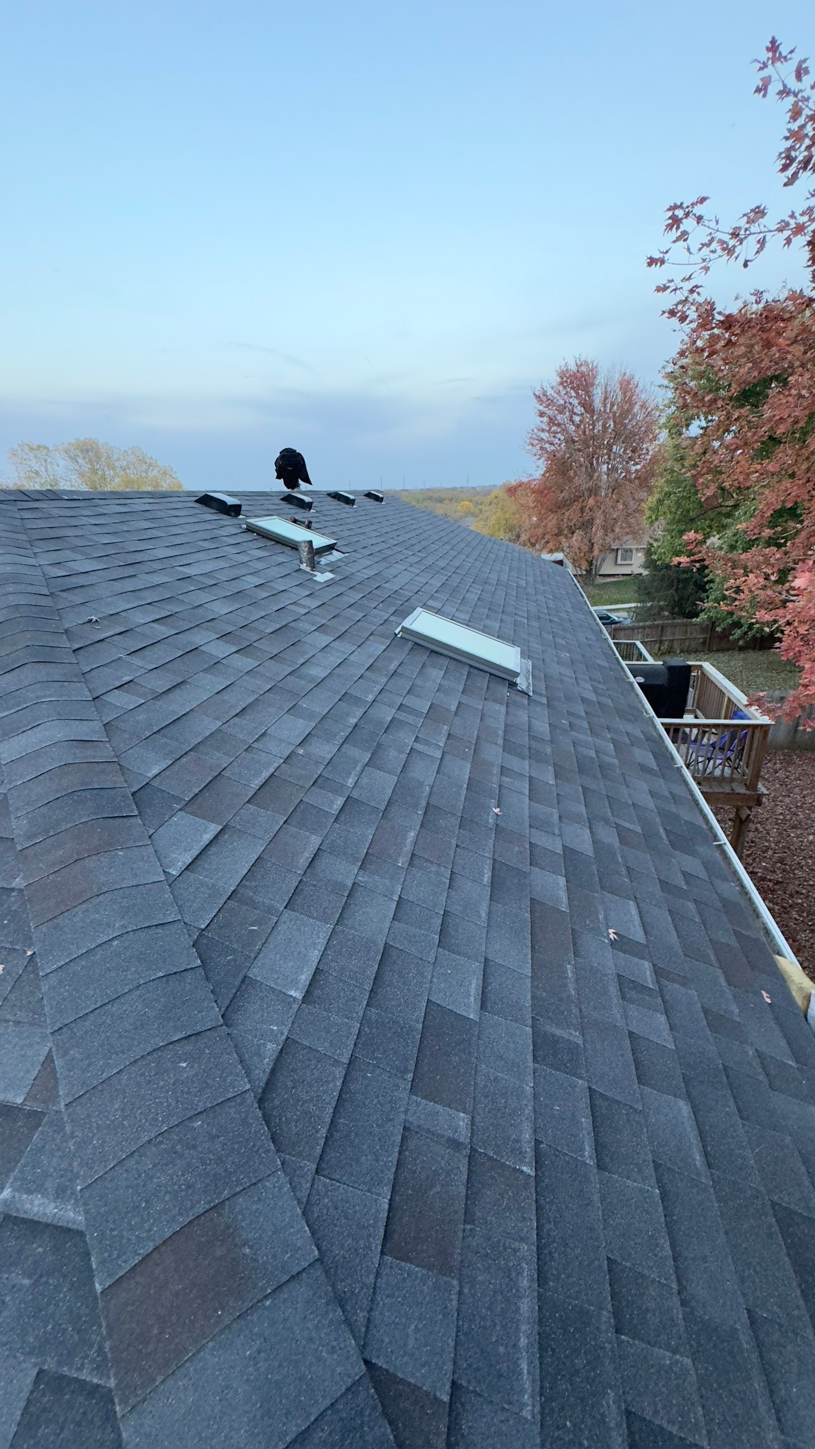 Roof Replacement with New Skylights in Bellevue, NE by Crows Roofing LLC