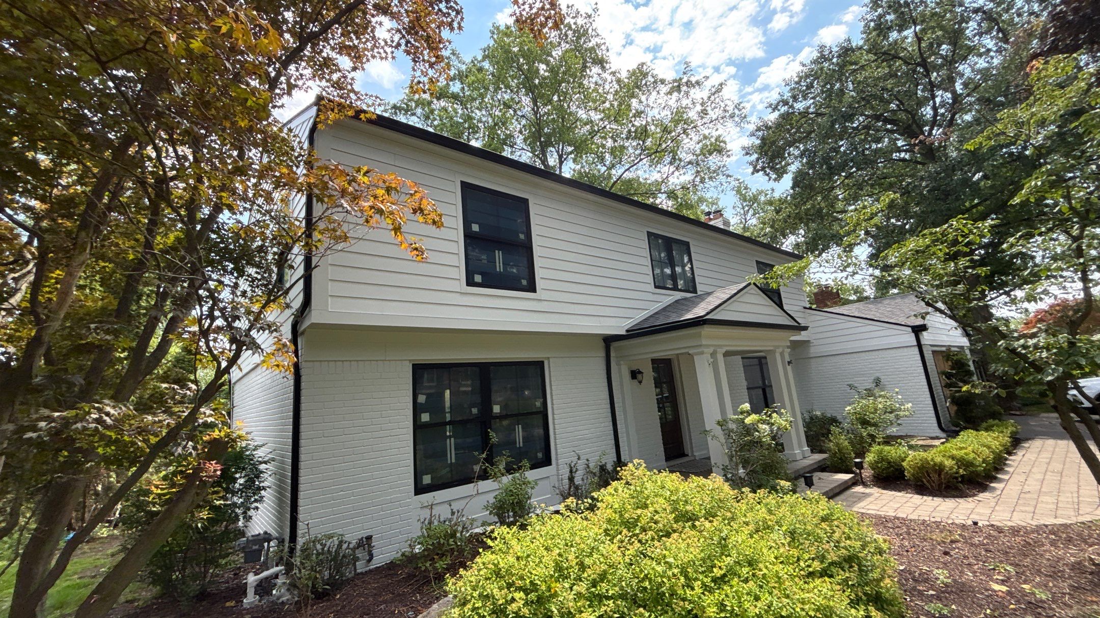 Siding Replacement using Hardie Plank S8 1/4"  Arctic White by 180 Contractors