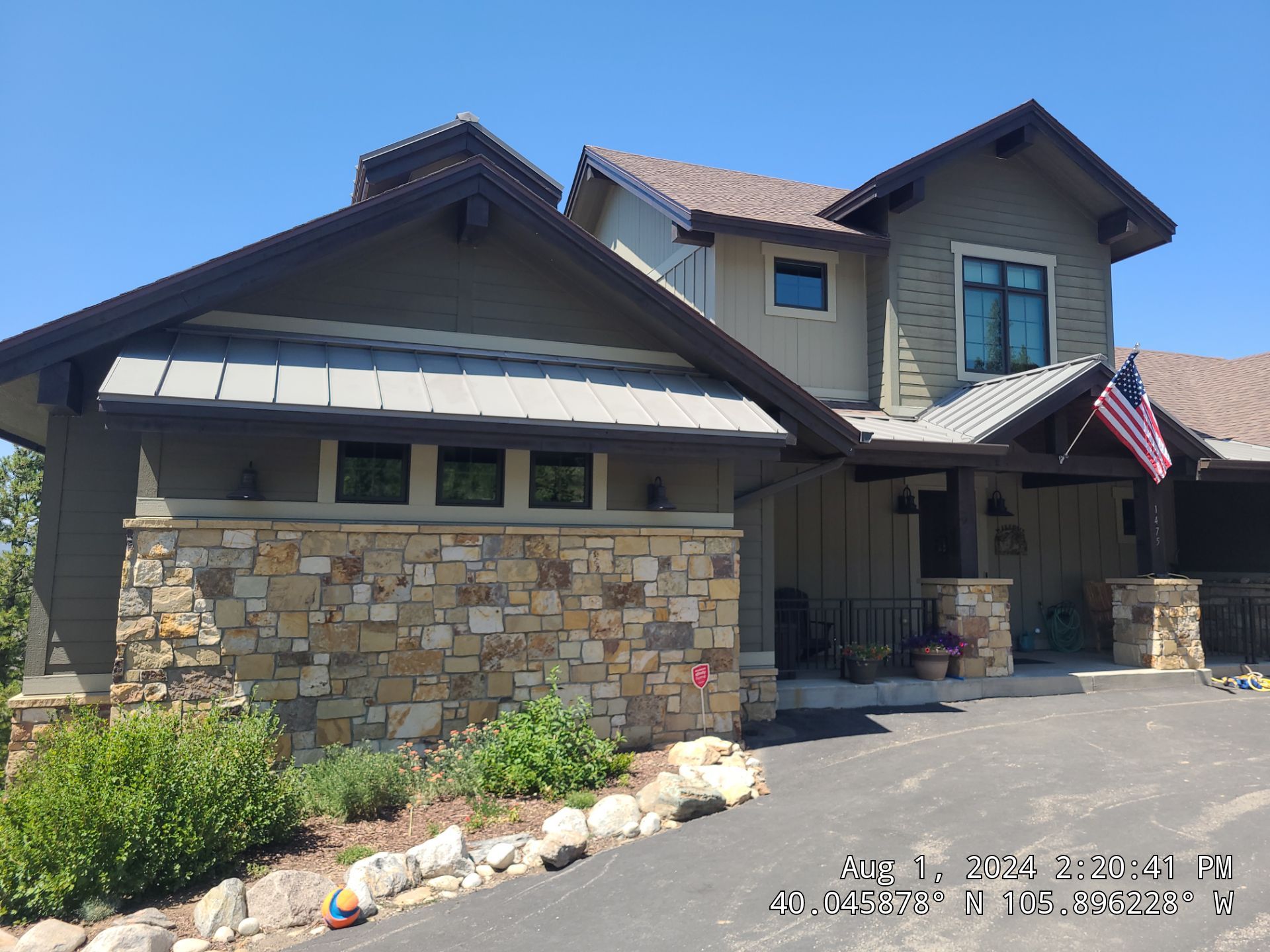 Exterior Painting Using Stain by Wheatley Creek Services
