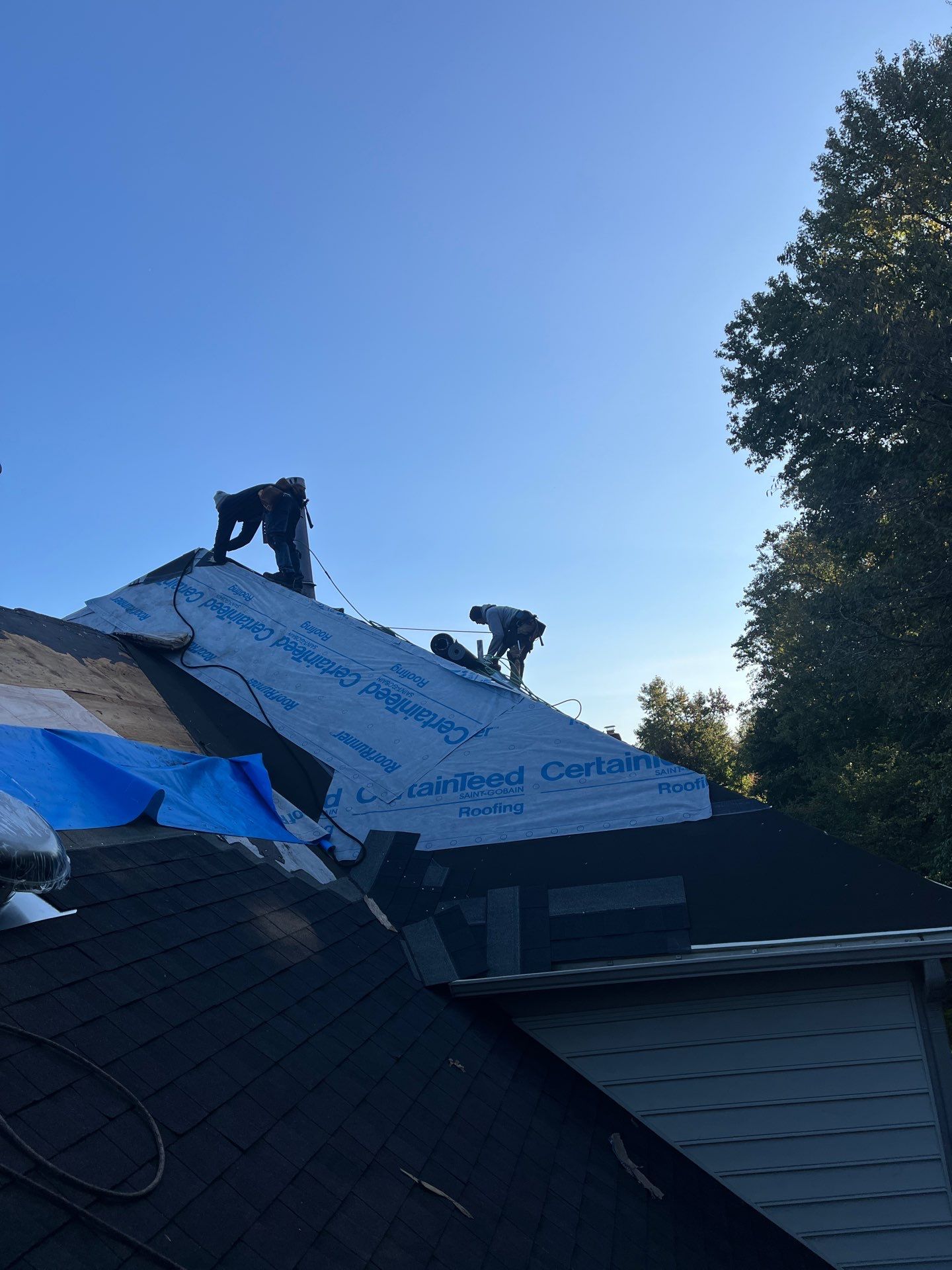 Burke: Residential Roof Replacement with CertainTeed Landmark Pro Designer Shingles in Max Def Charcoal Black by RM Banning, Inc.
