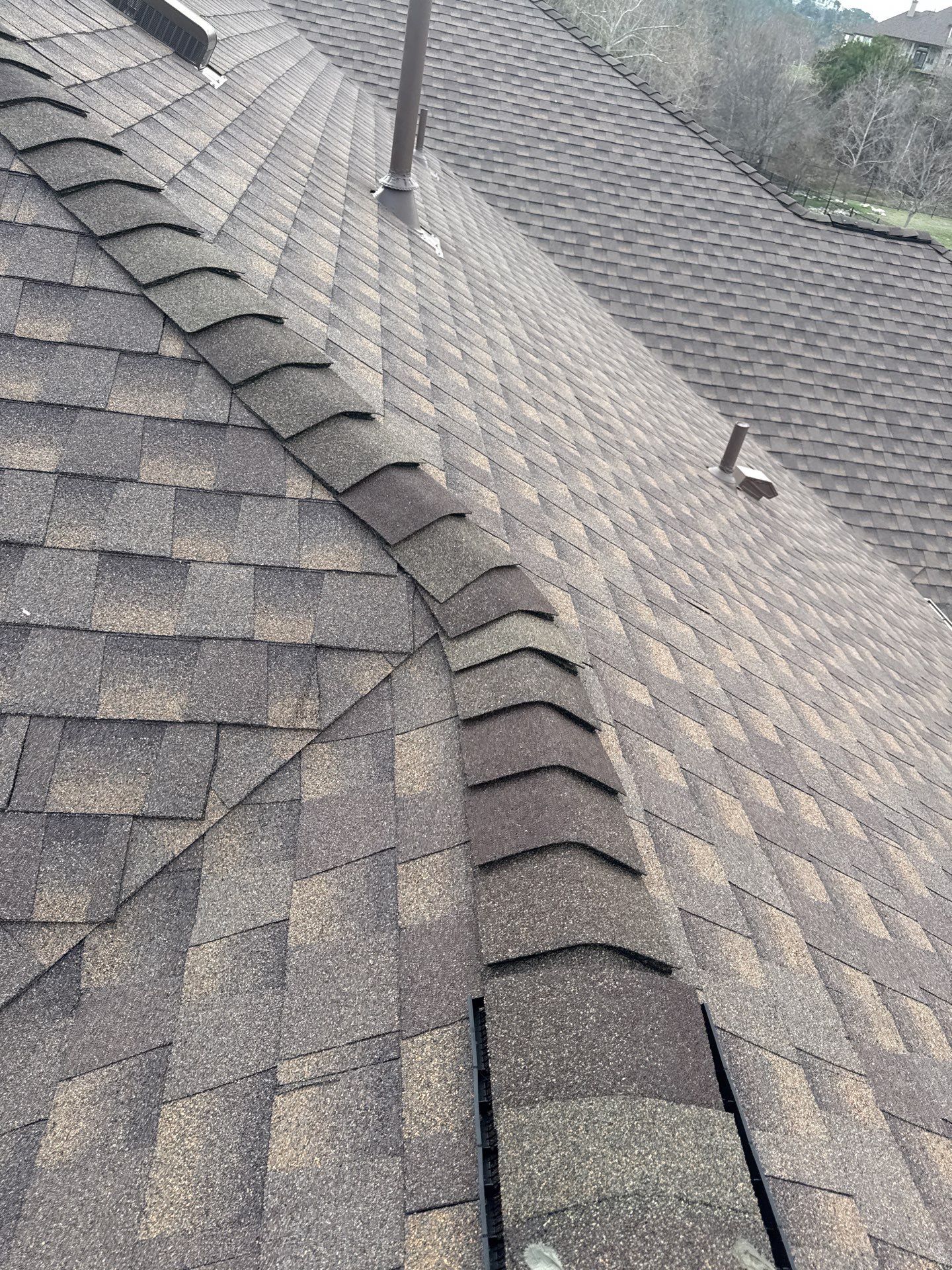 Residential Roof Replacement using GAF - HDZ - Barkwood by Action Exteriors Austin