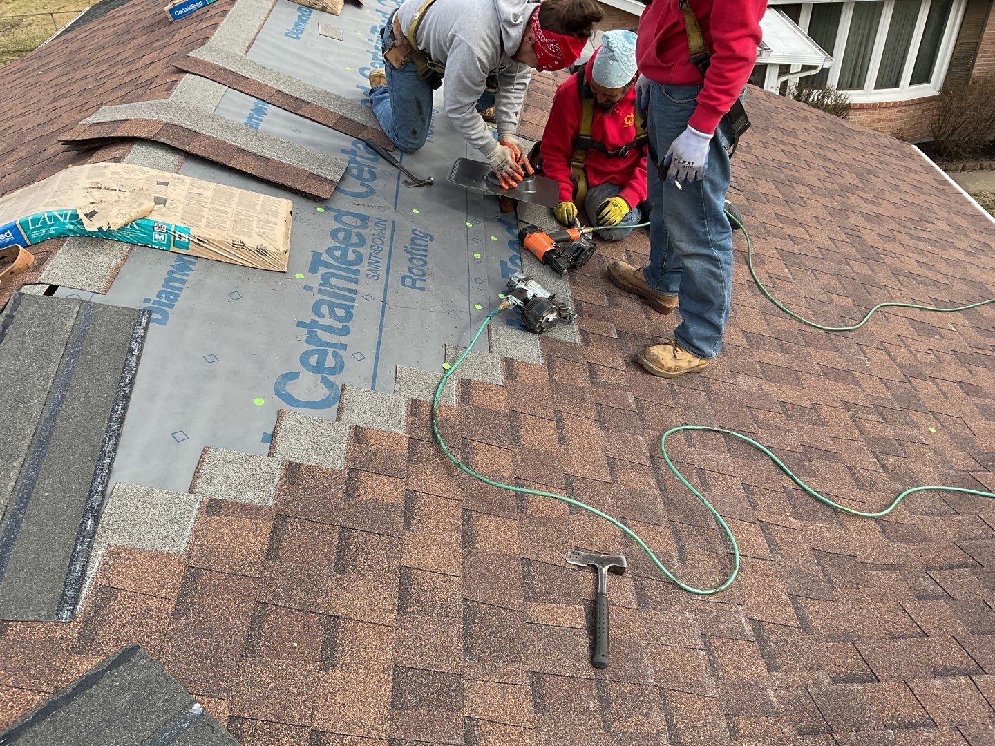 Residential Roofing Installation using CertainTeed Shingles by Alpha Design Services