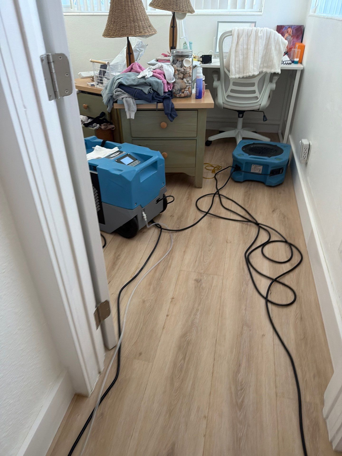 Water Damage Restoration and Moisture Mitigation for Residential Interior by SuperClean