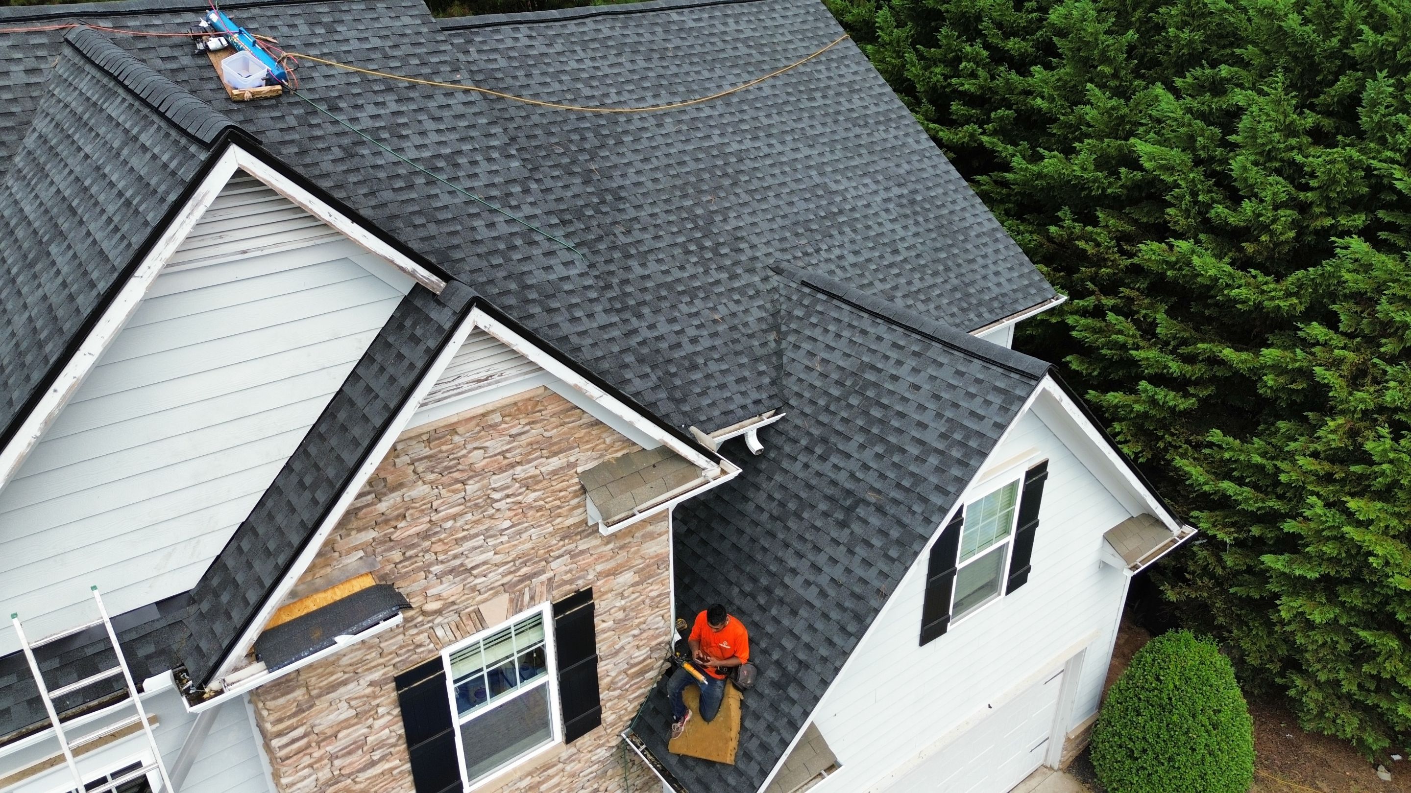 Cumming, GA Roof Replacement GAF Timberline HDZ Charcoal by Reset Roofing