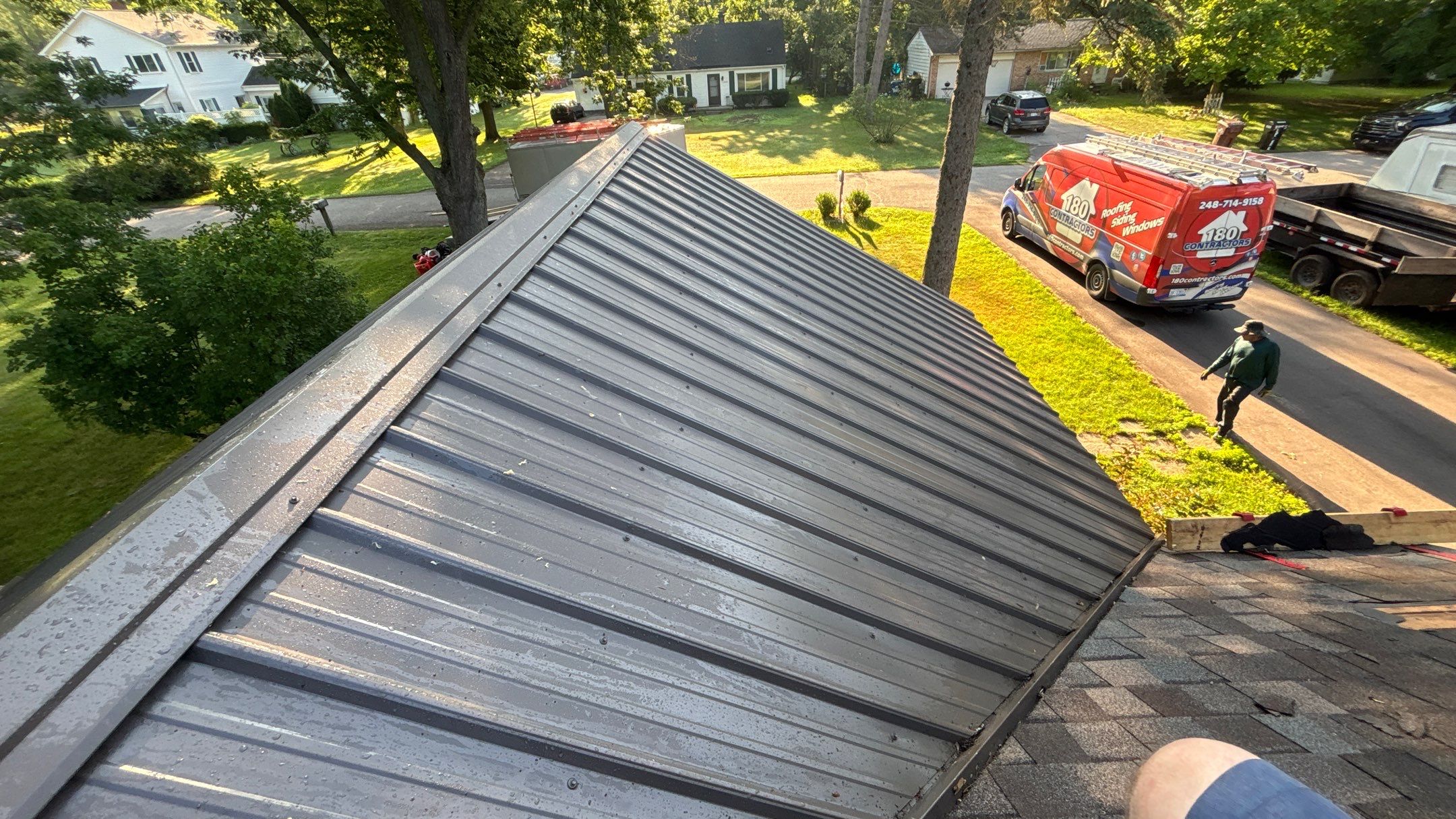 Roof Replacement using Owens Corning Peppercorn by 180 Contractors