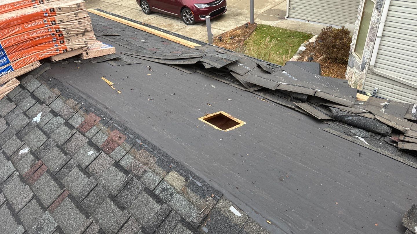 Roof Replacement using CertainTeed Landmark Moire Black by 180 Contractors