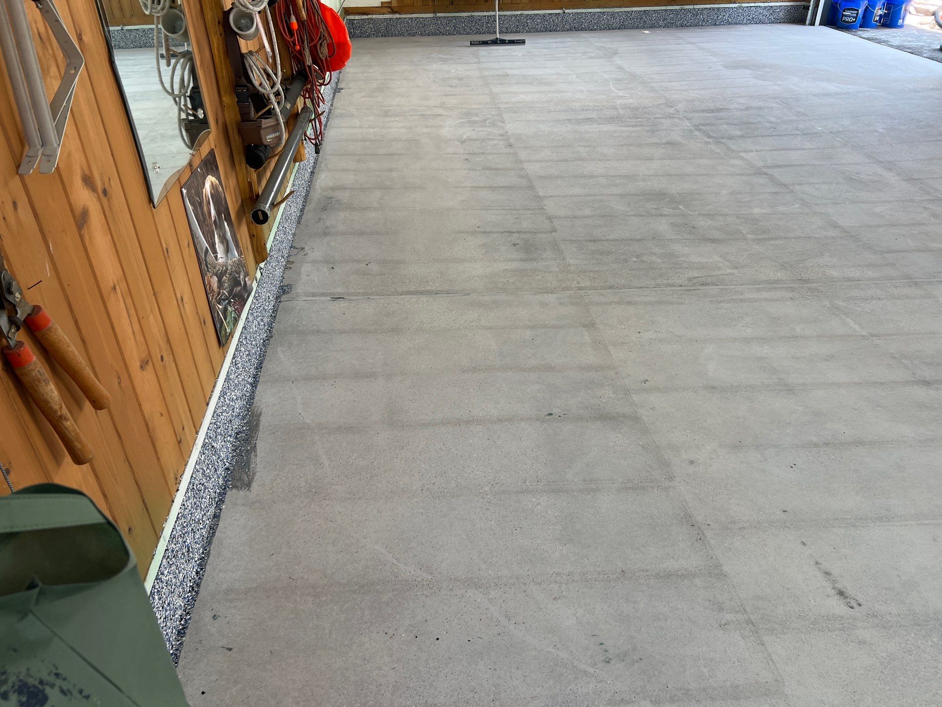 Durable & Decorative Epoxy Flake Floor Installation by Gordon Painting