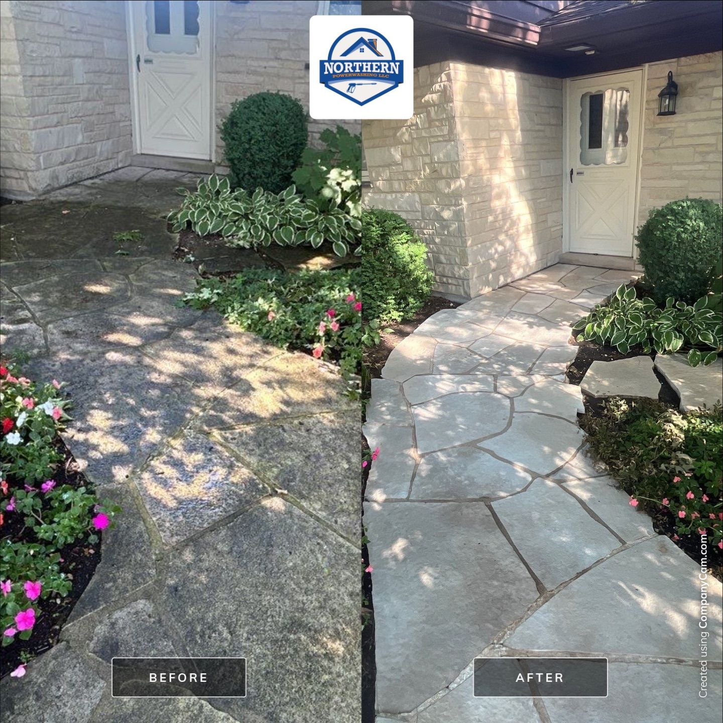 Brick paver clean, sand and seal.  using Surebond SB-1300 by Northern Power Washing LLC.