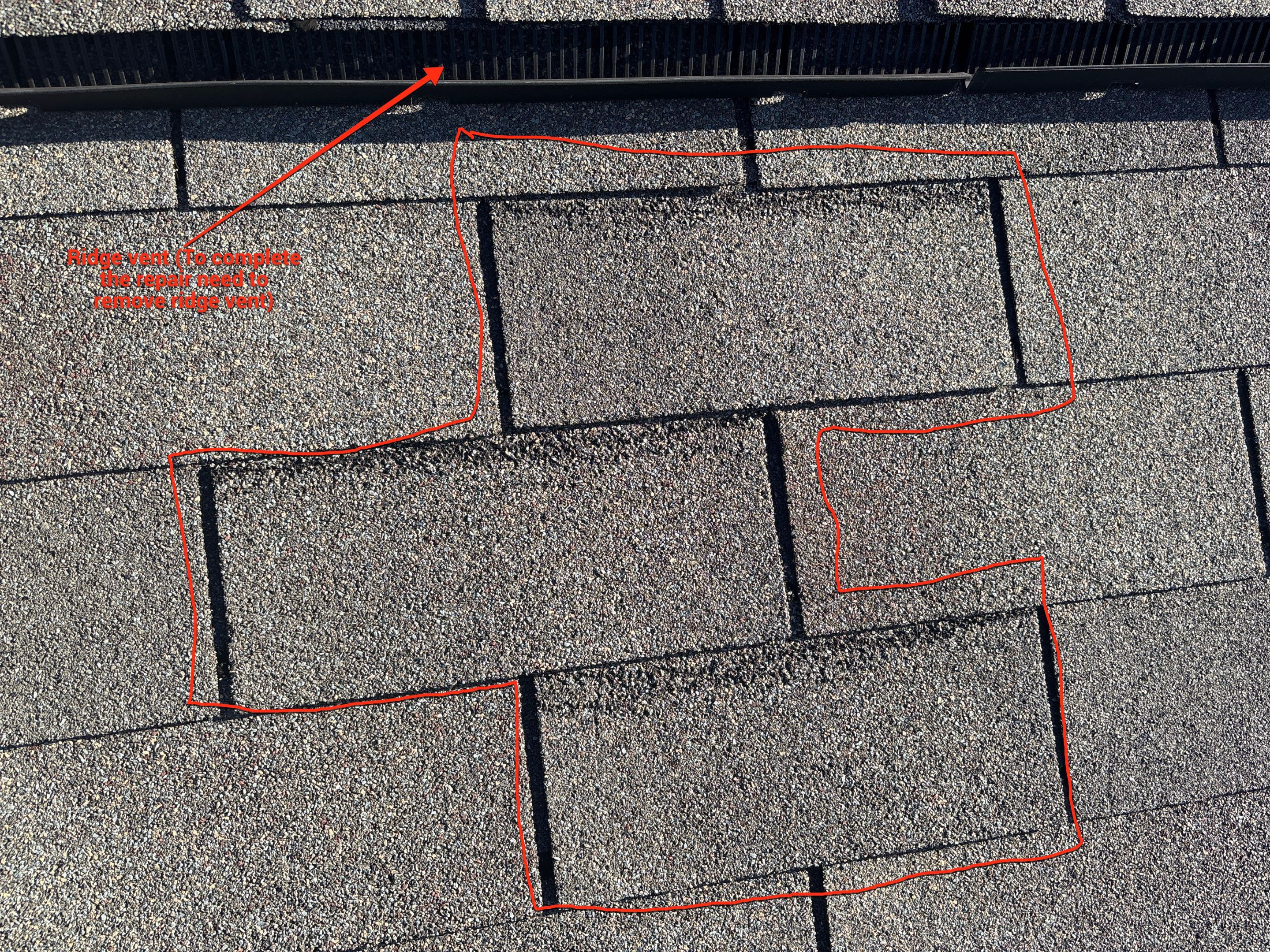 Wind damamge  by Deerfield Roofing LLC