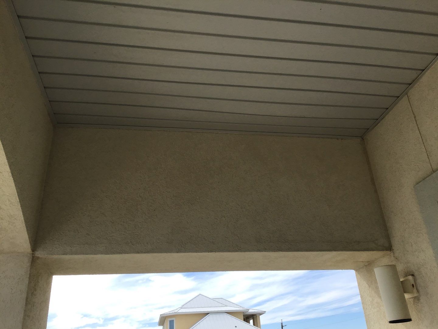 Soffit and Fascia Roof Replacement using 60' Ladders in Navarre by Gutter Professors