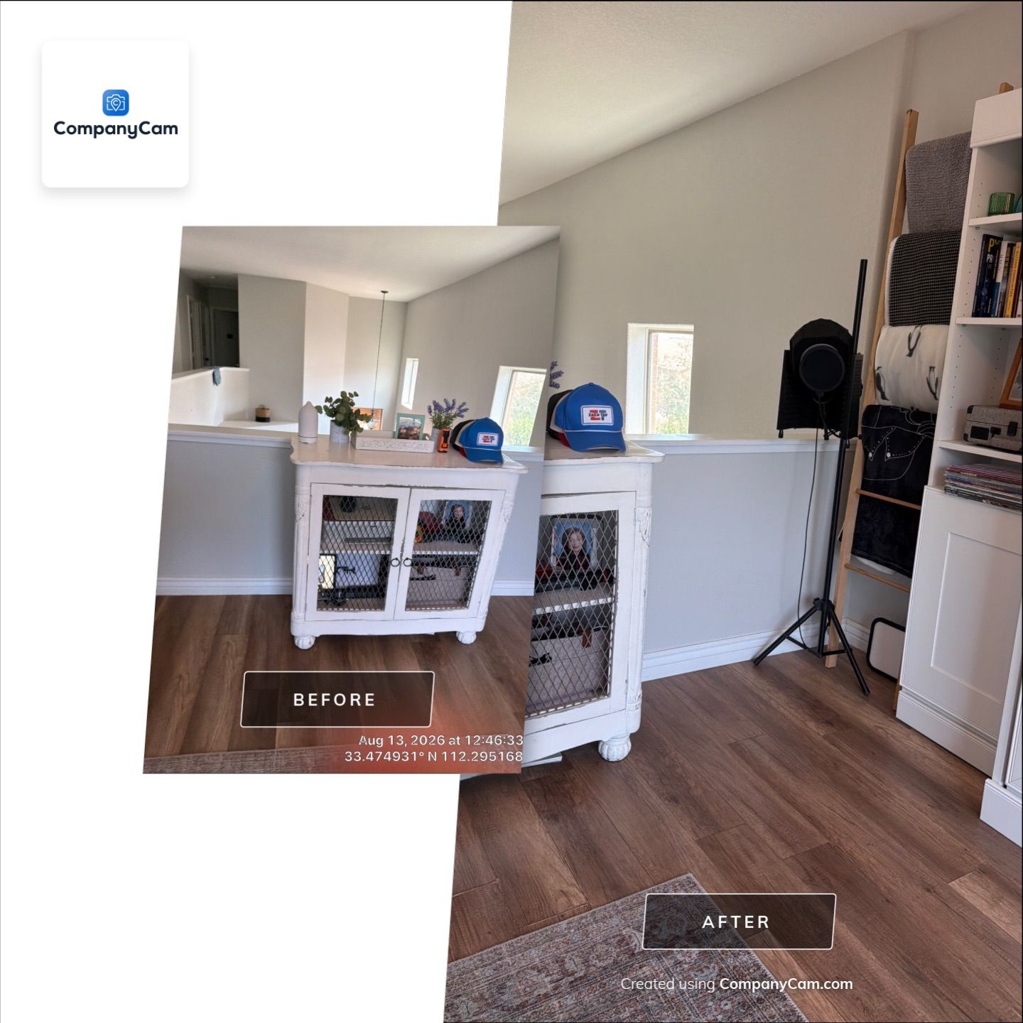 Custom Murphy Bed and Home Office Cabinetry Installation in Avondale by CompanyCam Sales Demo