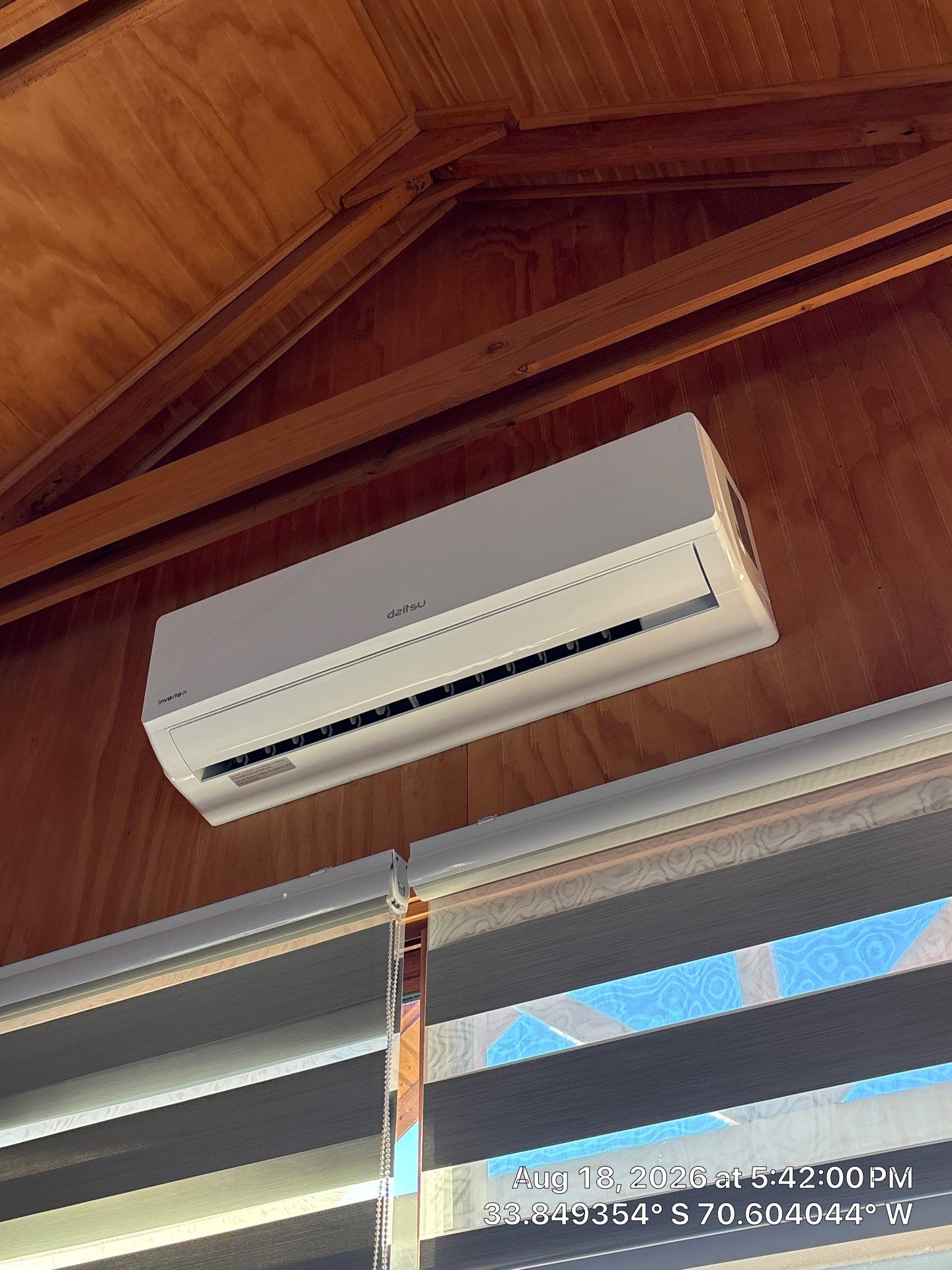 Fujitsu Mini-Split and Custom Zebra Blind Installation in Paine by CompanyCam Sales Demo