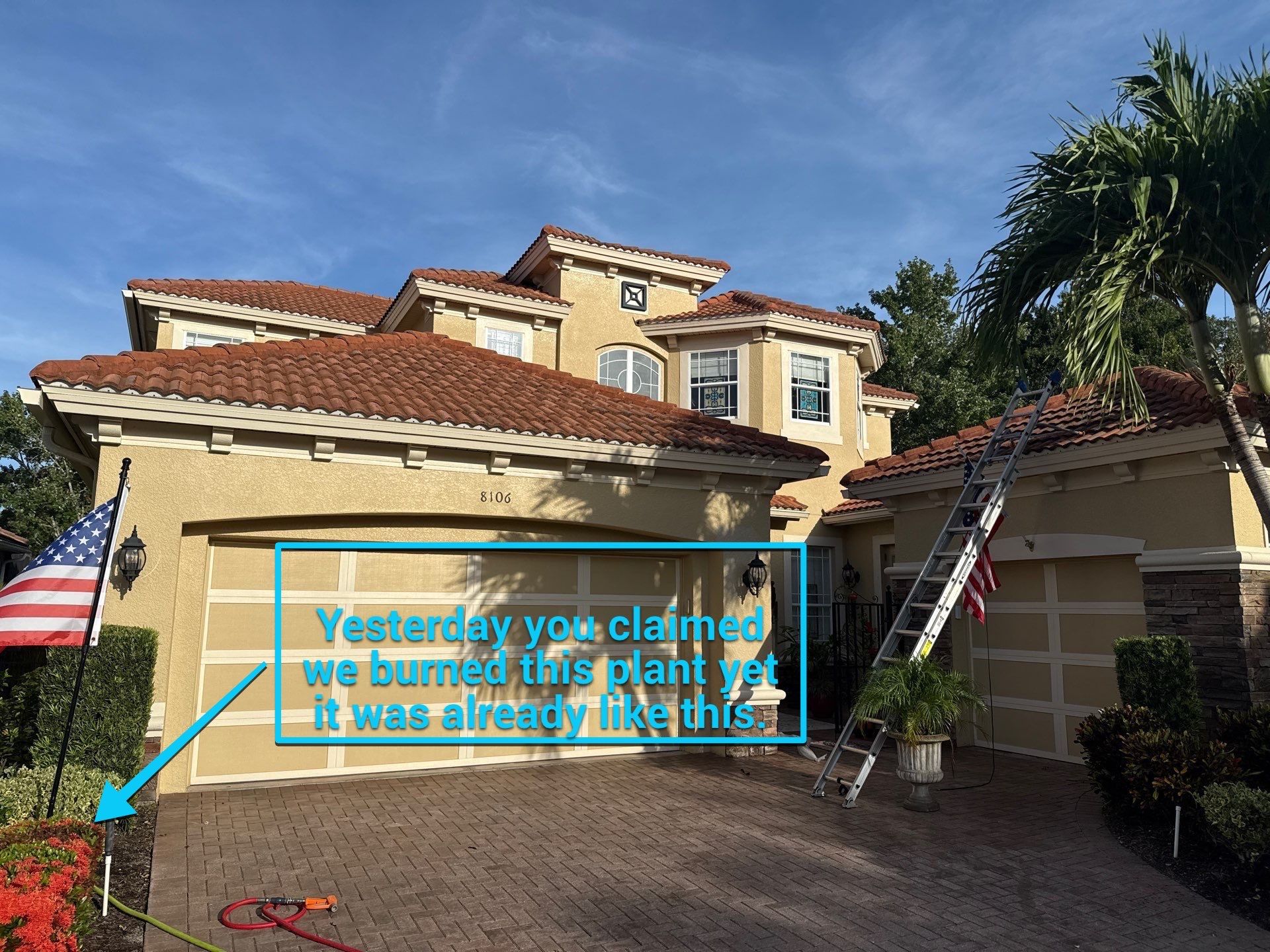 Soft Wash Tile Roof Cleaning in Sonoma Community, Sarasota, FL by Sunshine AquaWash