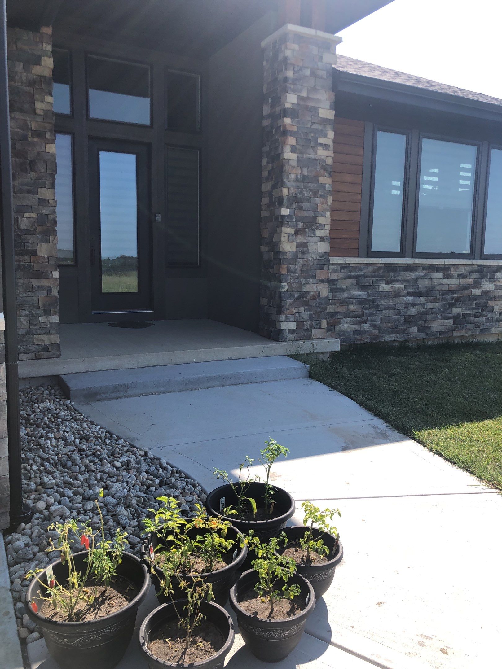 Olathe, KS -- Stoop/Sidewalk Tuscan Overlay by Big Red Decorative Concrete, LLC