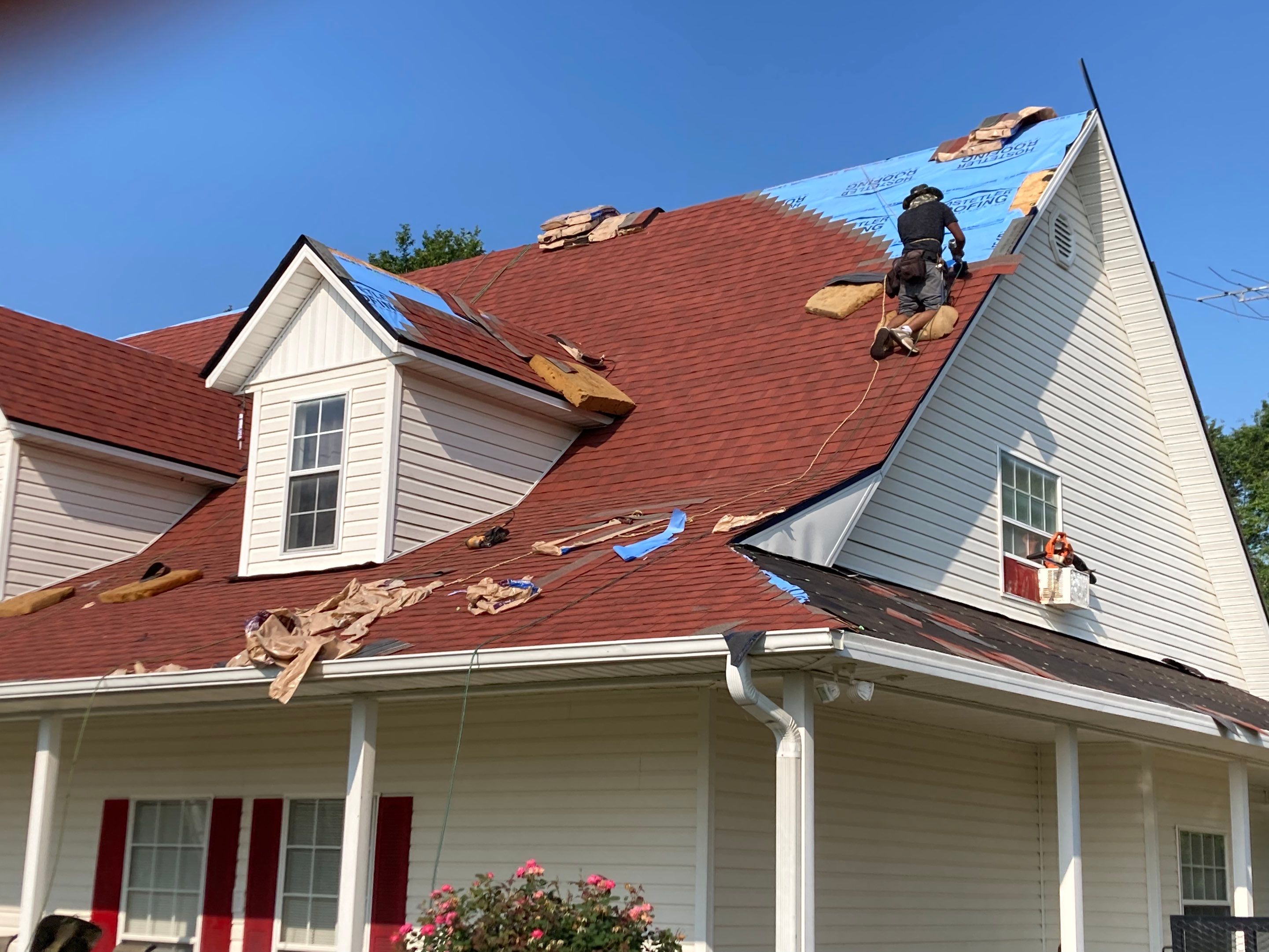 Residential Roofing Installation using GAF Timberline HDZ by Hostetler Roofing