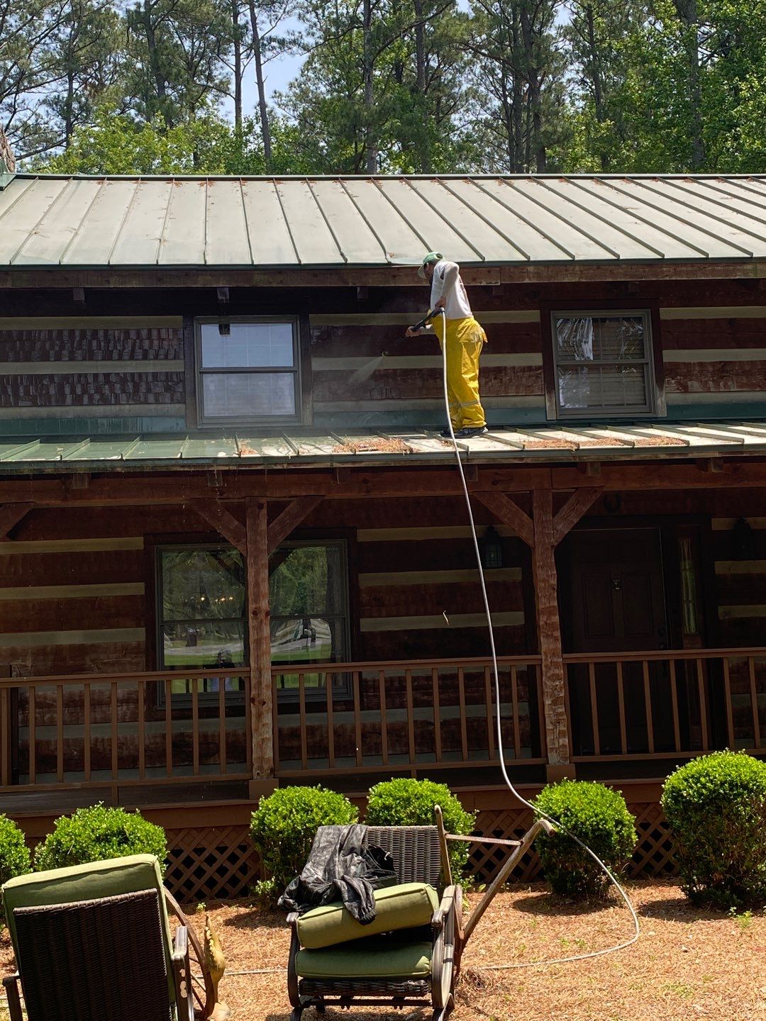 Chesapeake Log Cabin by AKK Painting LLC