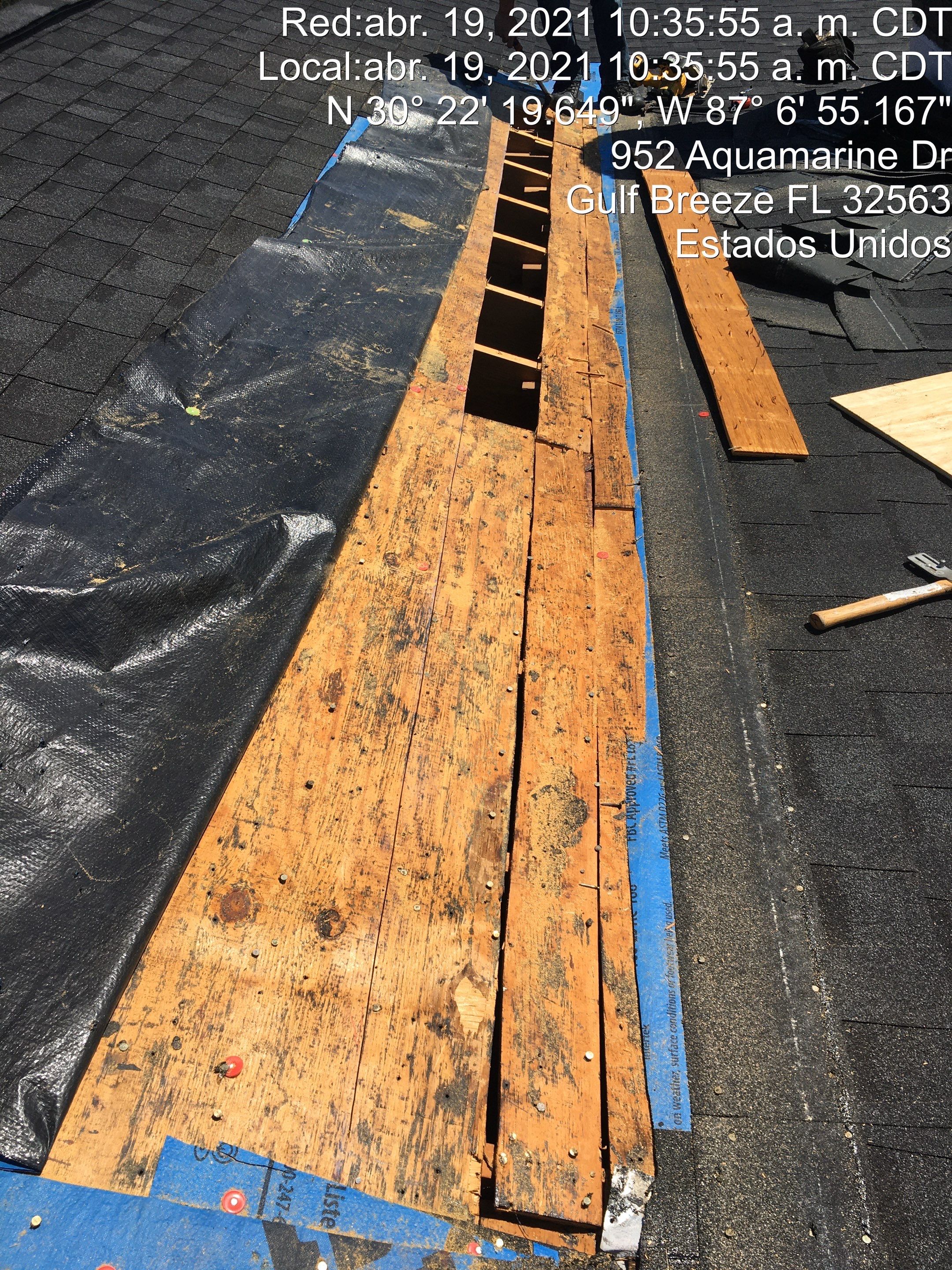 Residential Roof Repair using Certainteed Shingles by Antoine Building Company