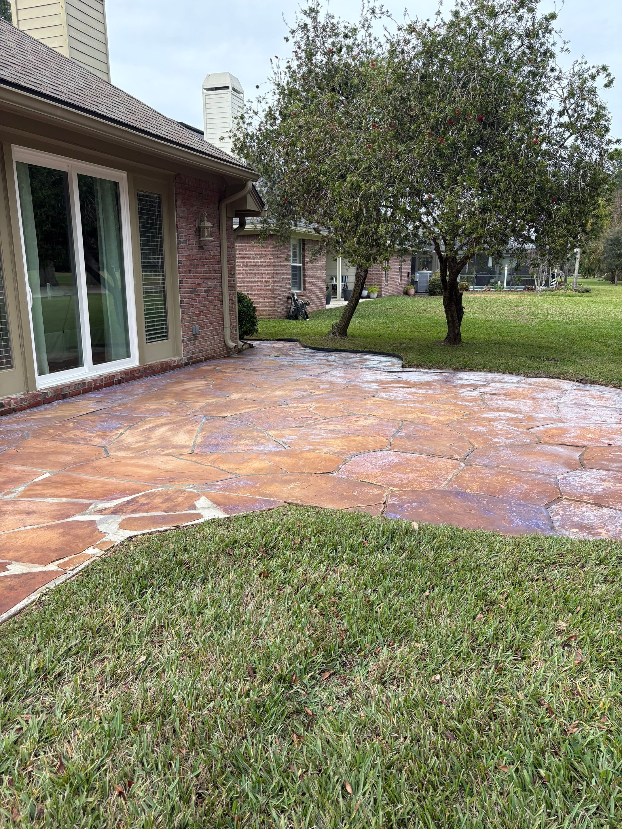 Stone Patio using TopSeal by DuraSeal